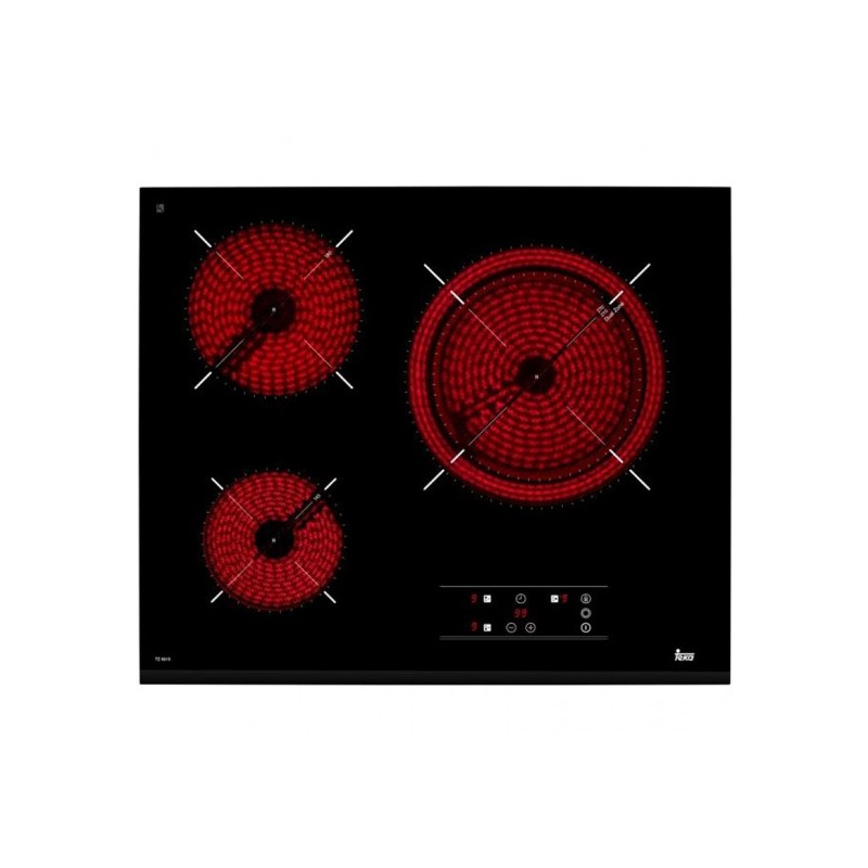 Vitrocerámica teka tb 6315 3 zonas doble zona 210/270 touch control