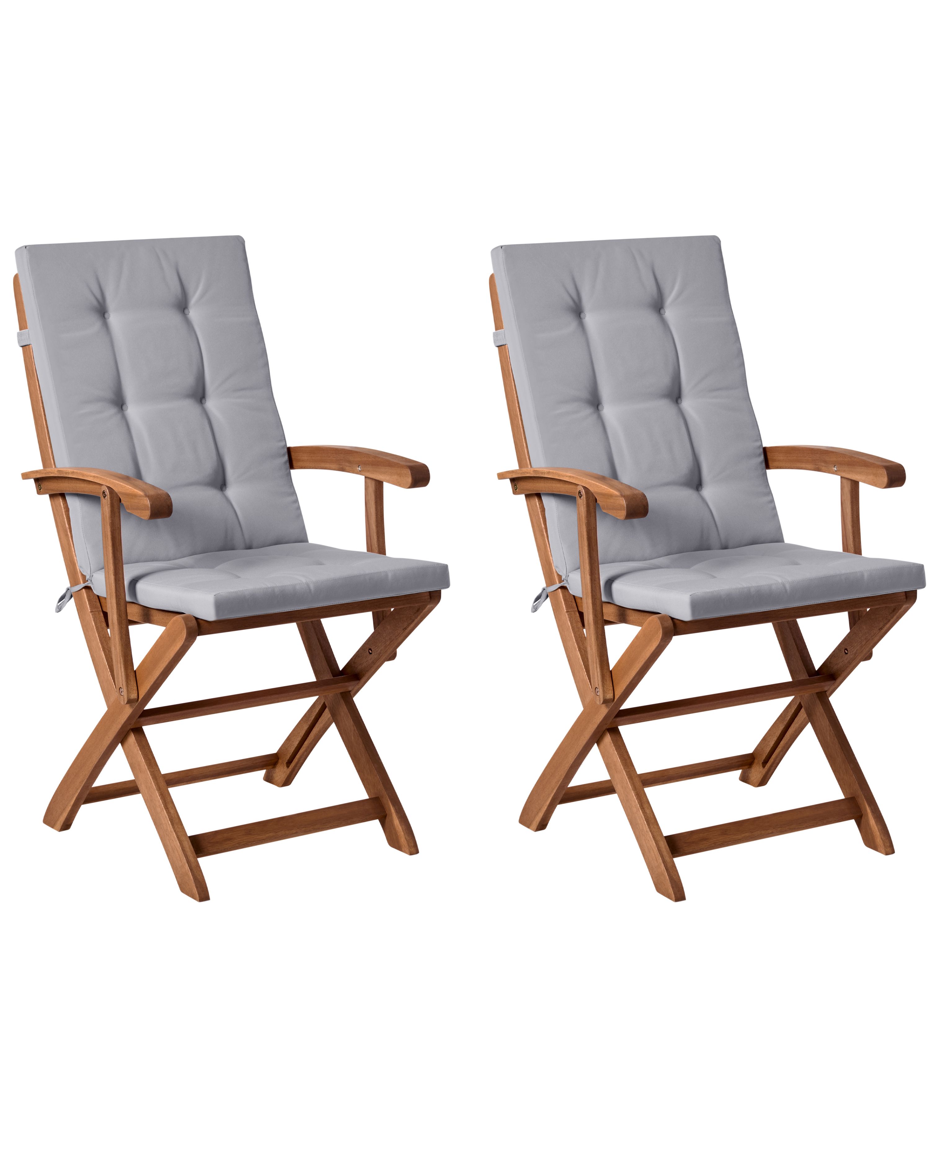 Silla de jardín gris claro maui premium