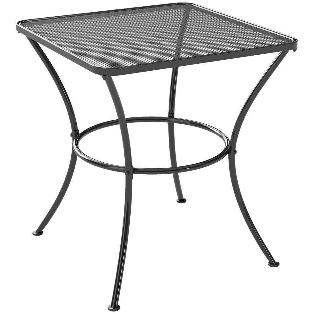 Mesa de jardín 45x45x50 cm metal Outsunny