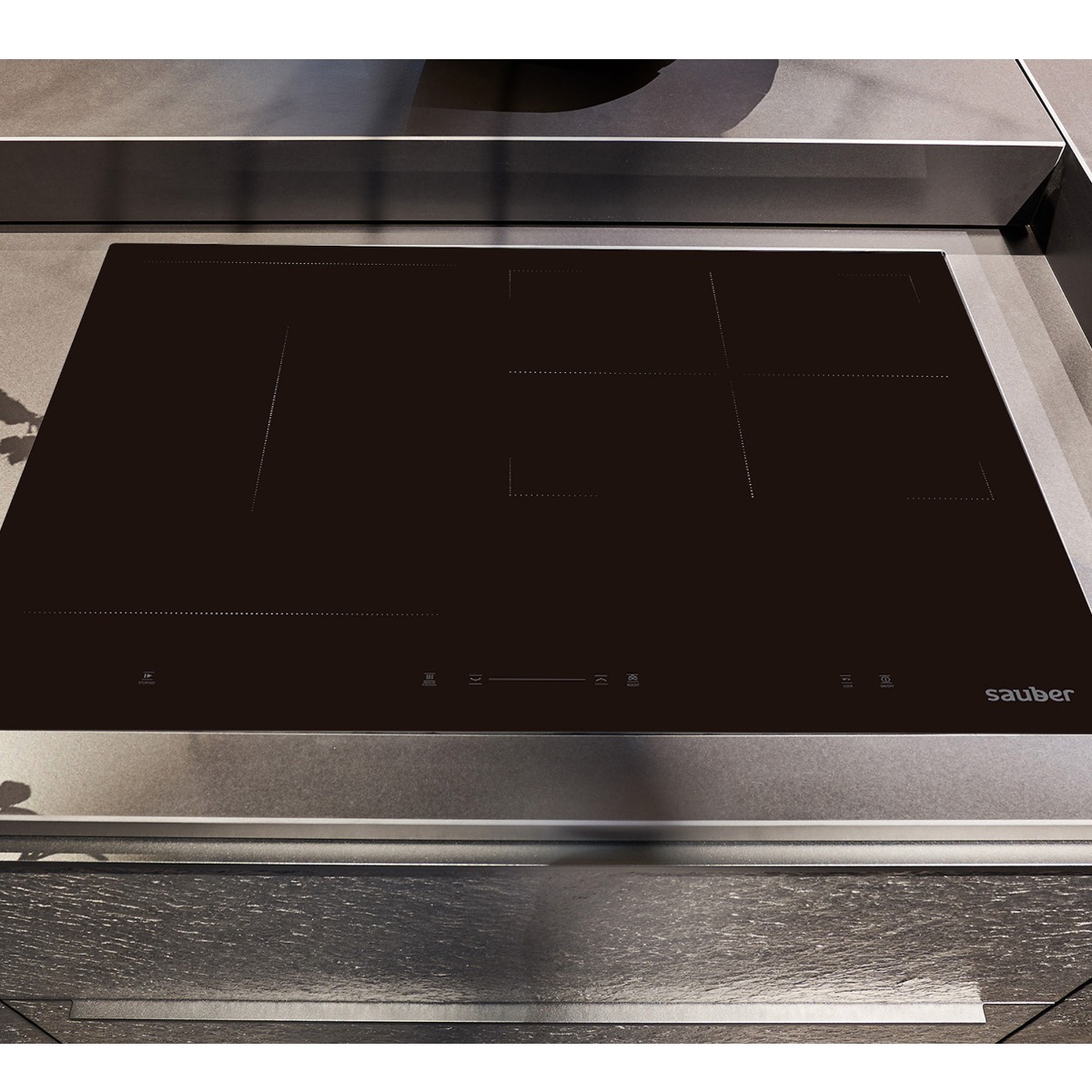 Vitroceramica induccion sauber serie 7-8000 flex ancho 60 cm