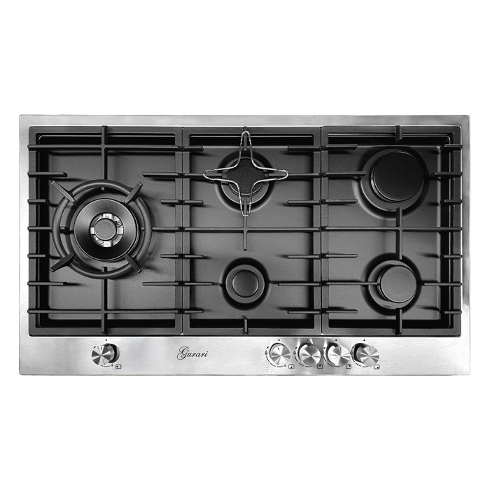 Placa de cocina a gas - gurari - ty905vpgc - 90 cm - 5 quemadores - 4,0 kw