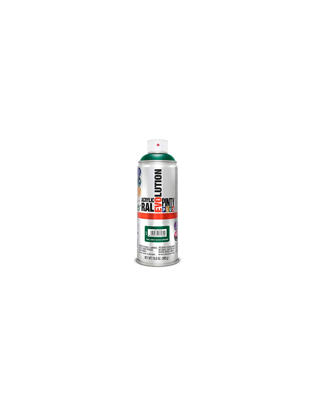 Spray acrilico brillante pintyplus ral 400 ml (ral 6005 verde musgo)