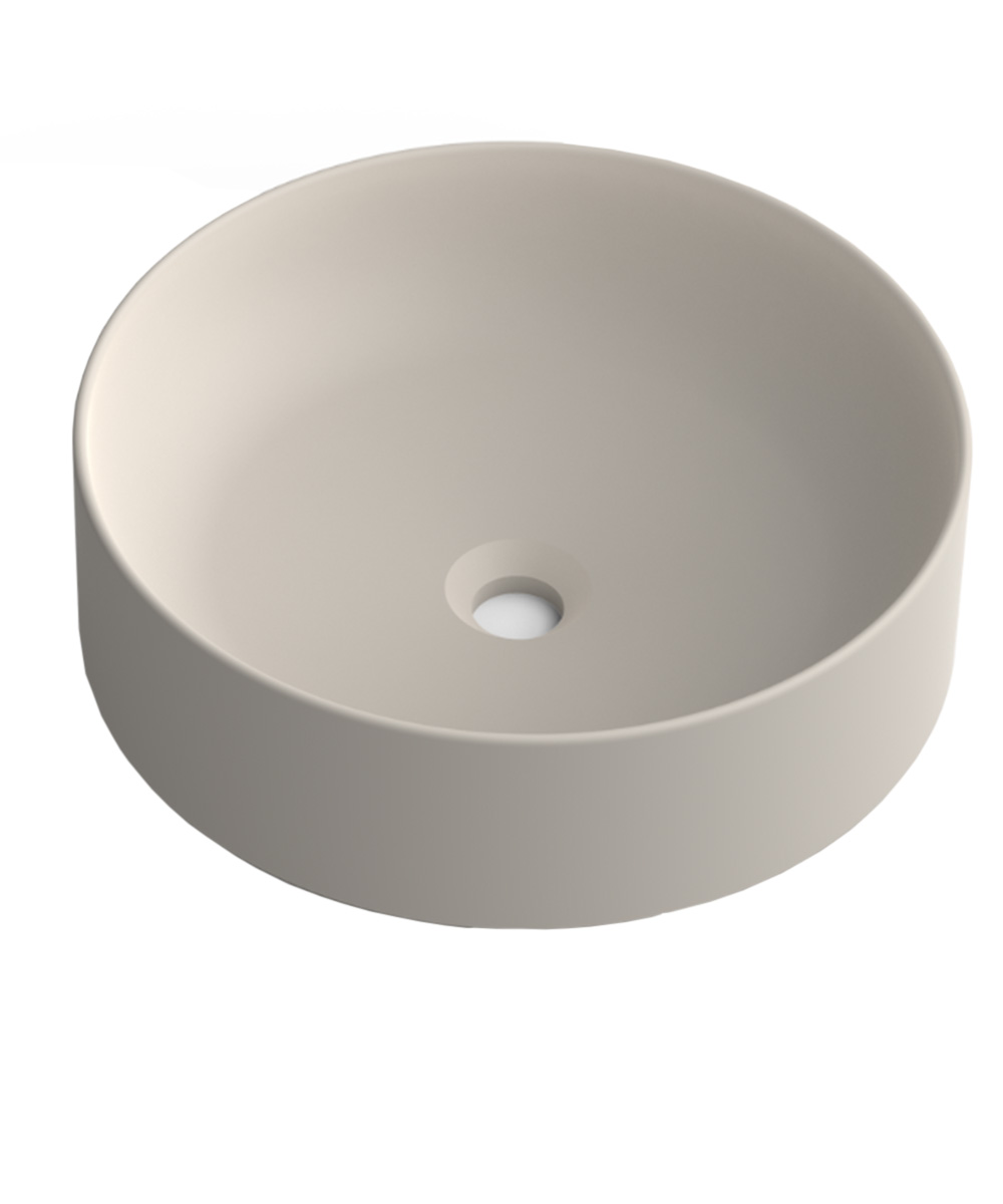Lavabo sobre encimera moka | lavamanos redondo | 37 cm de diametro