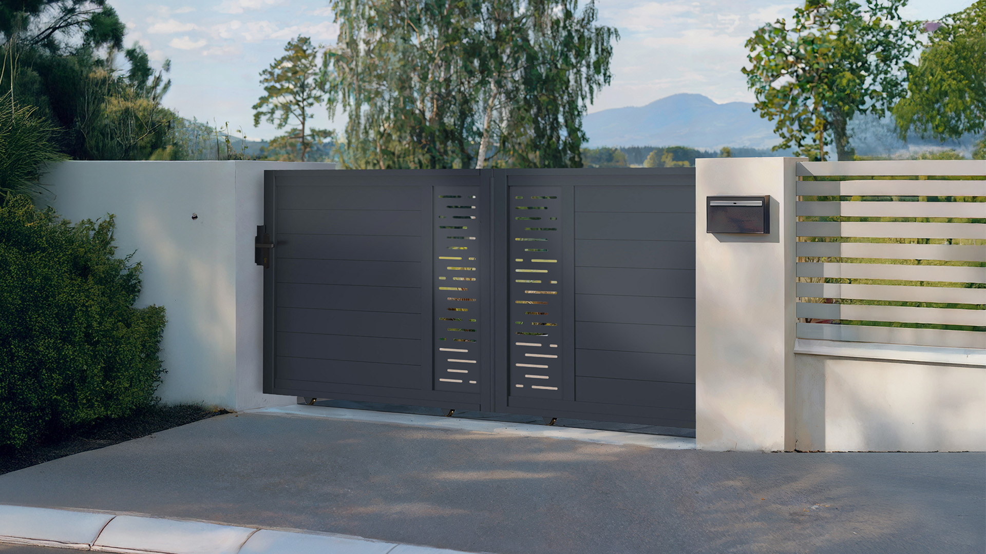 Puerta corredera de aluminio 3m arlberg a.140cm