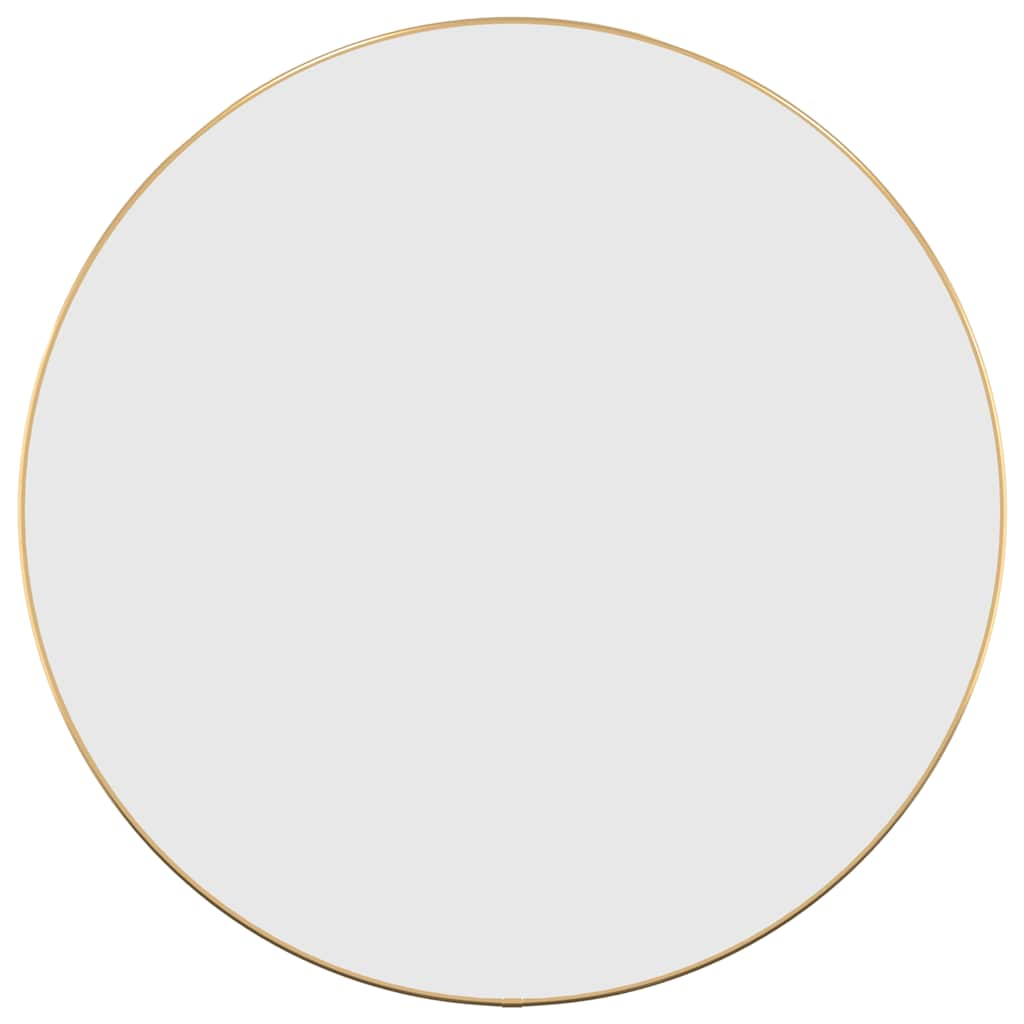 vidaXL espejo de pared redondo dorado ø 60 cm