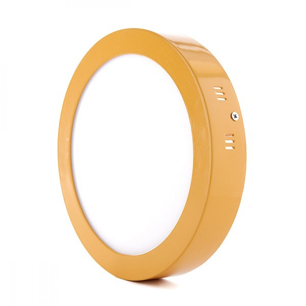 Plafón LED 18w 1800lm 2700ºk circular amarillo 40.000h [ho-jm18wr-y-ww]