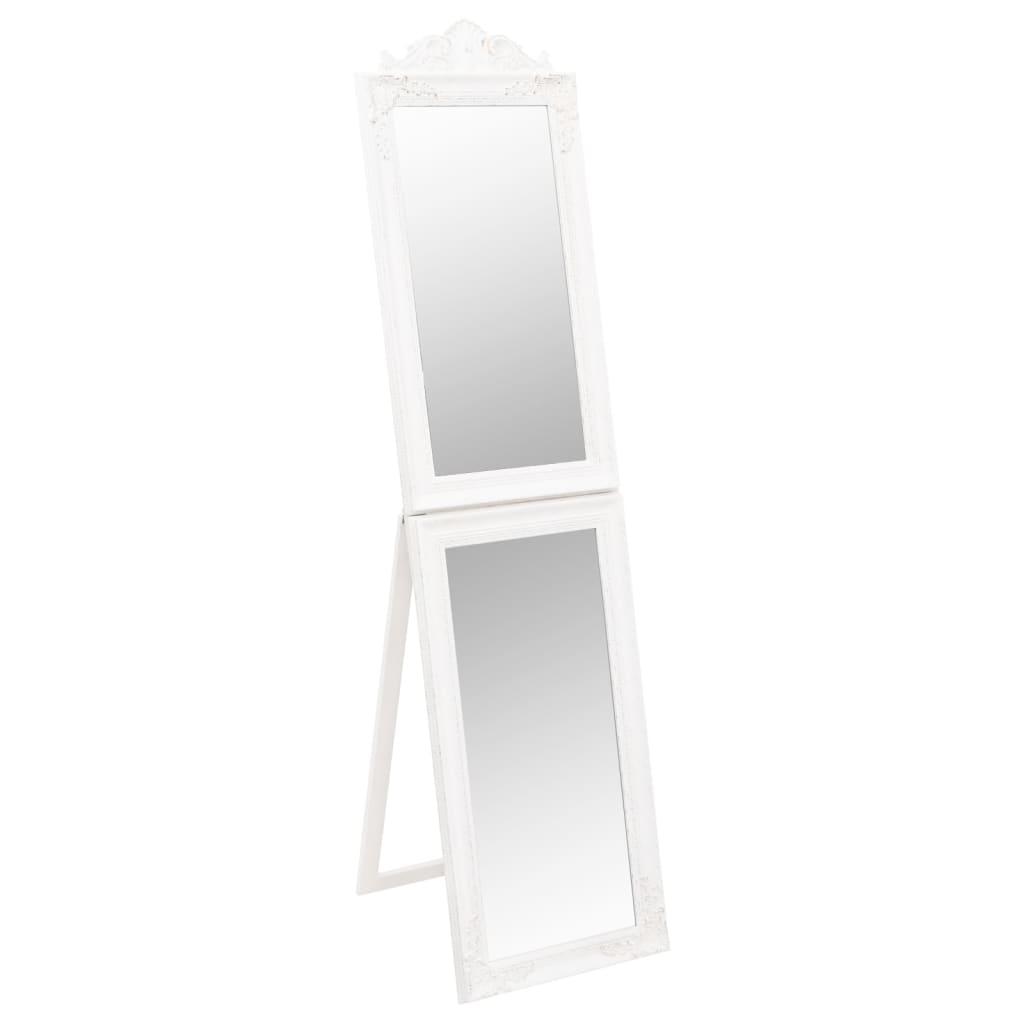 vidaXL espejo de pie blanco 45x180 cm