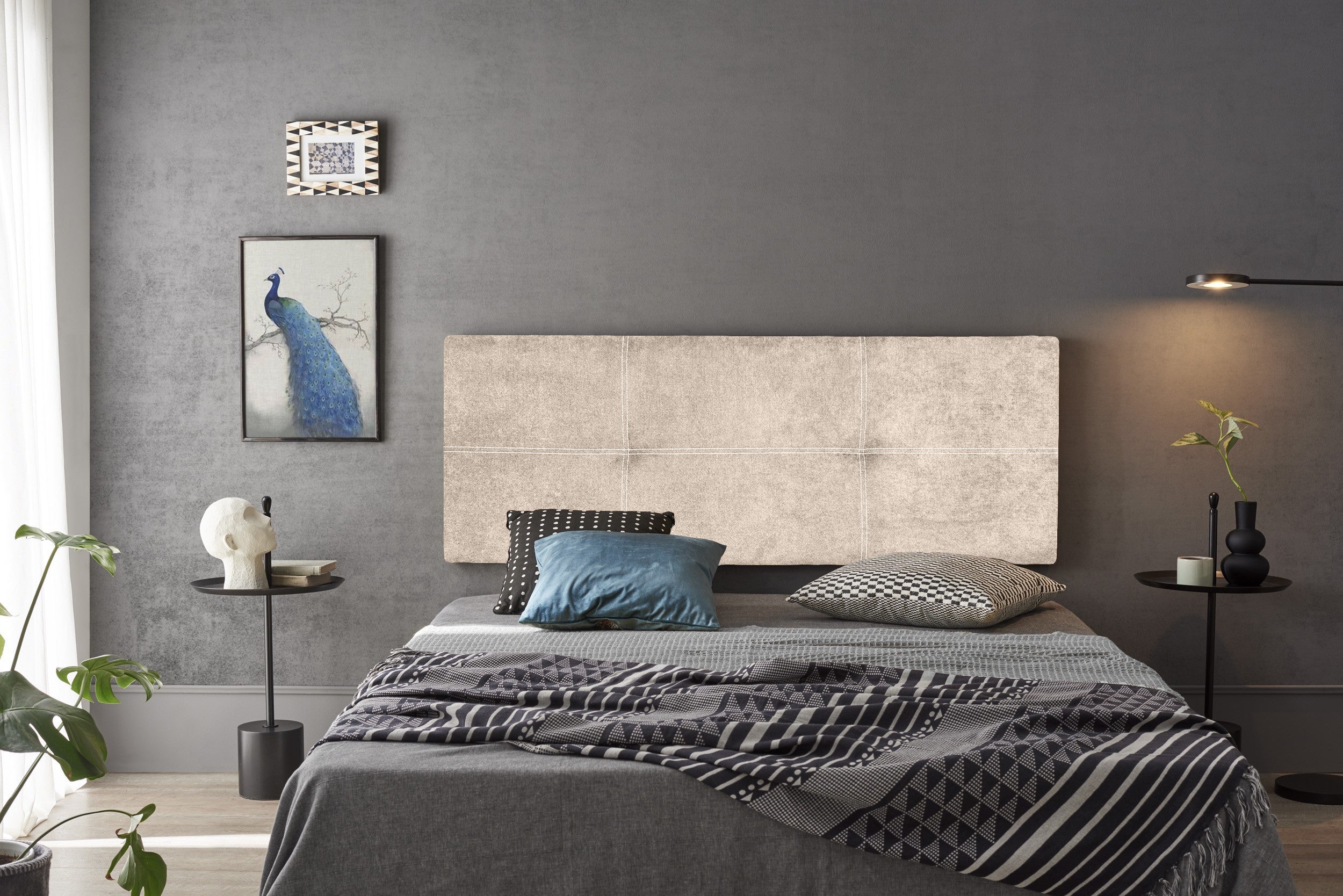 Cabecero dalia tela nido beige 115