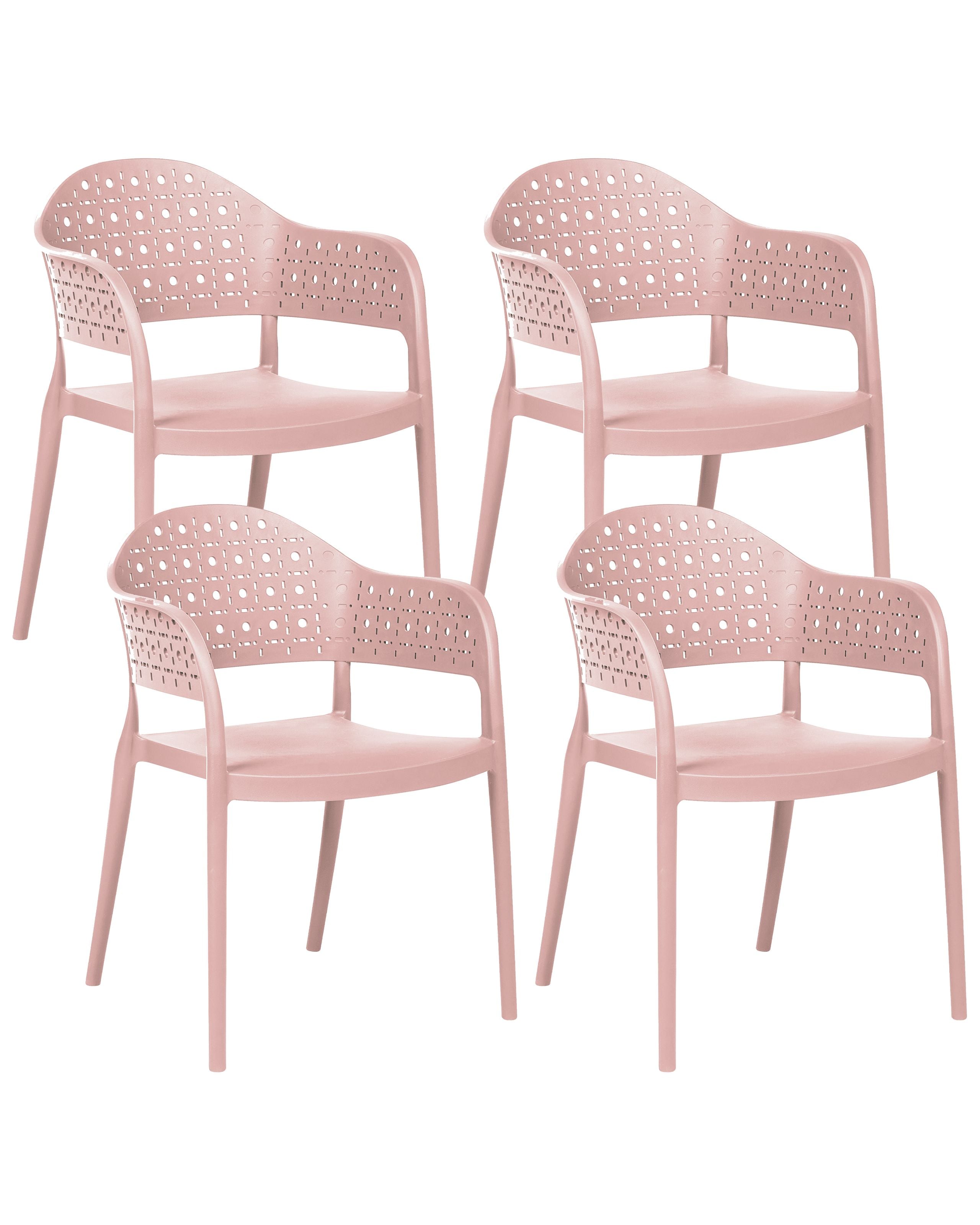 Conjunto de 4 sillas narino rosa