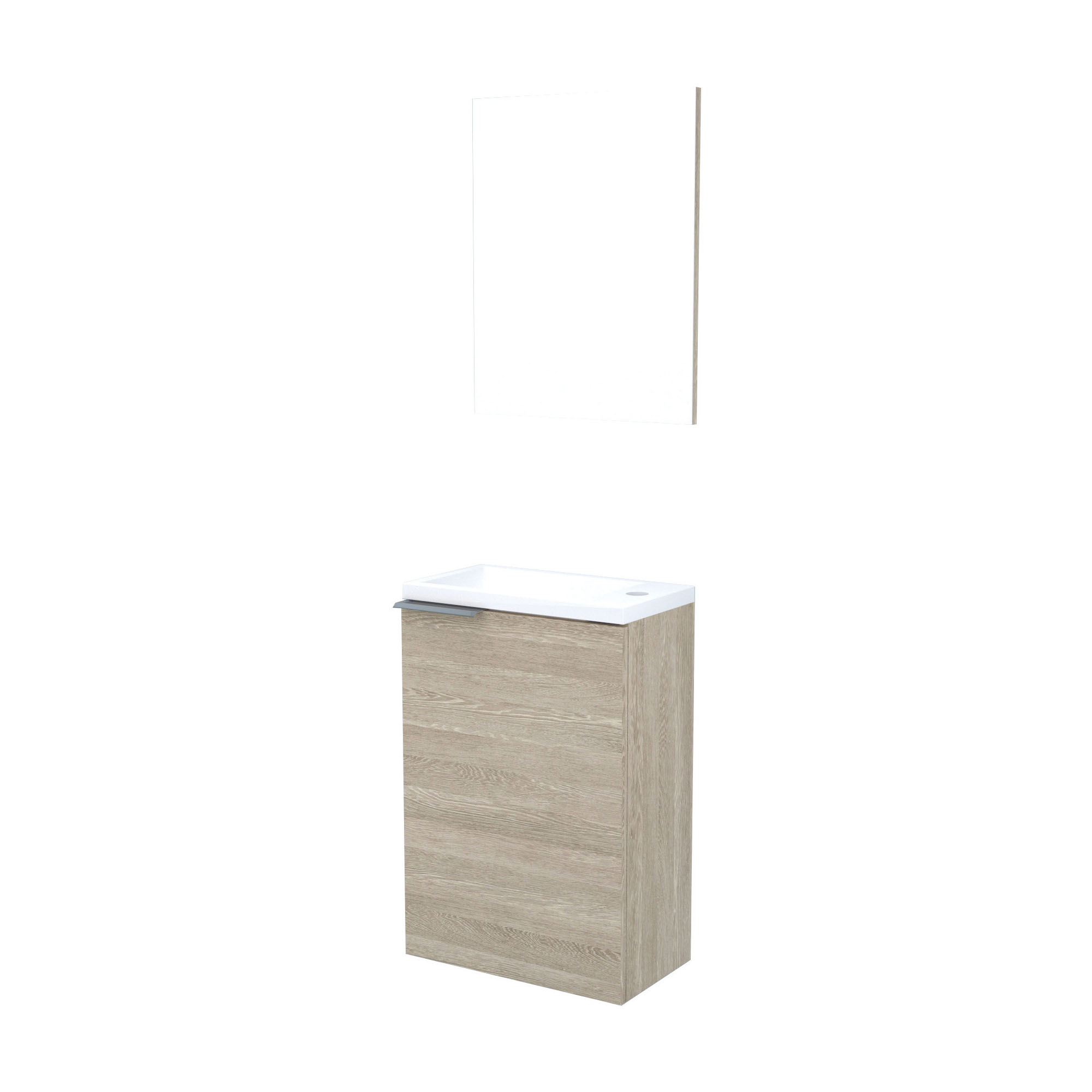 Ondee - lavamanos hale - 40cm - madera - melamina - entregado en kit