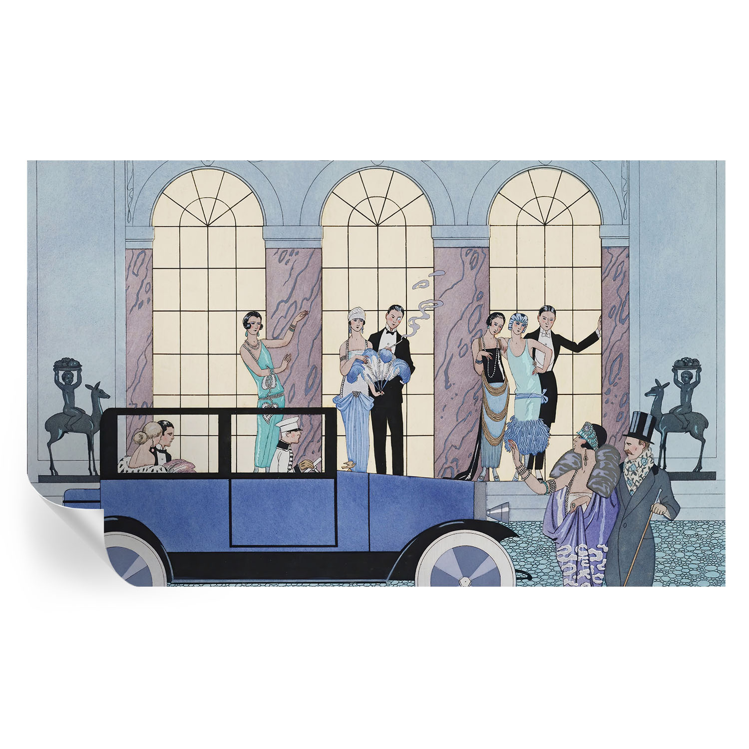 Papel pintado para paredes art déco 416x254 tulup