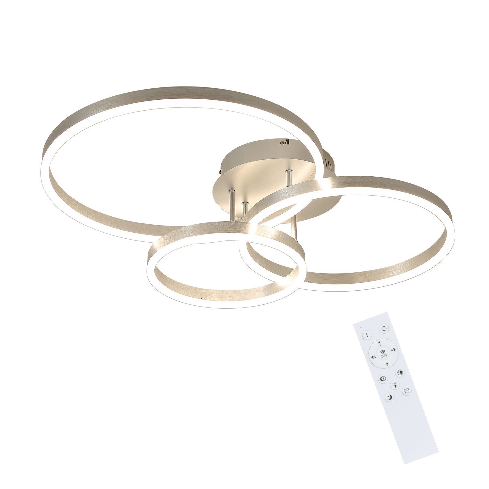 Nettlife lámpara de techo plateada LED 82x58