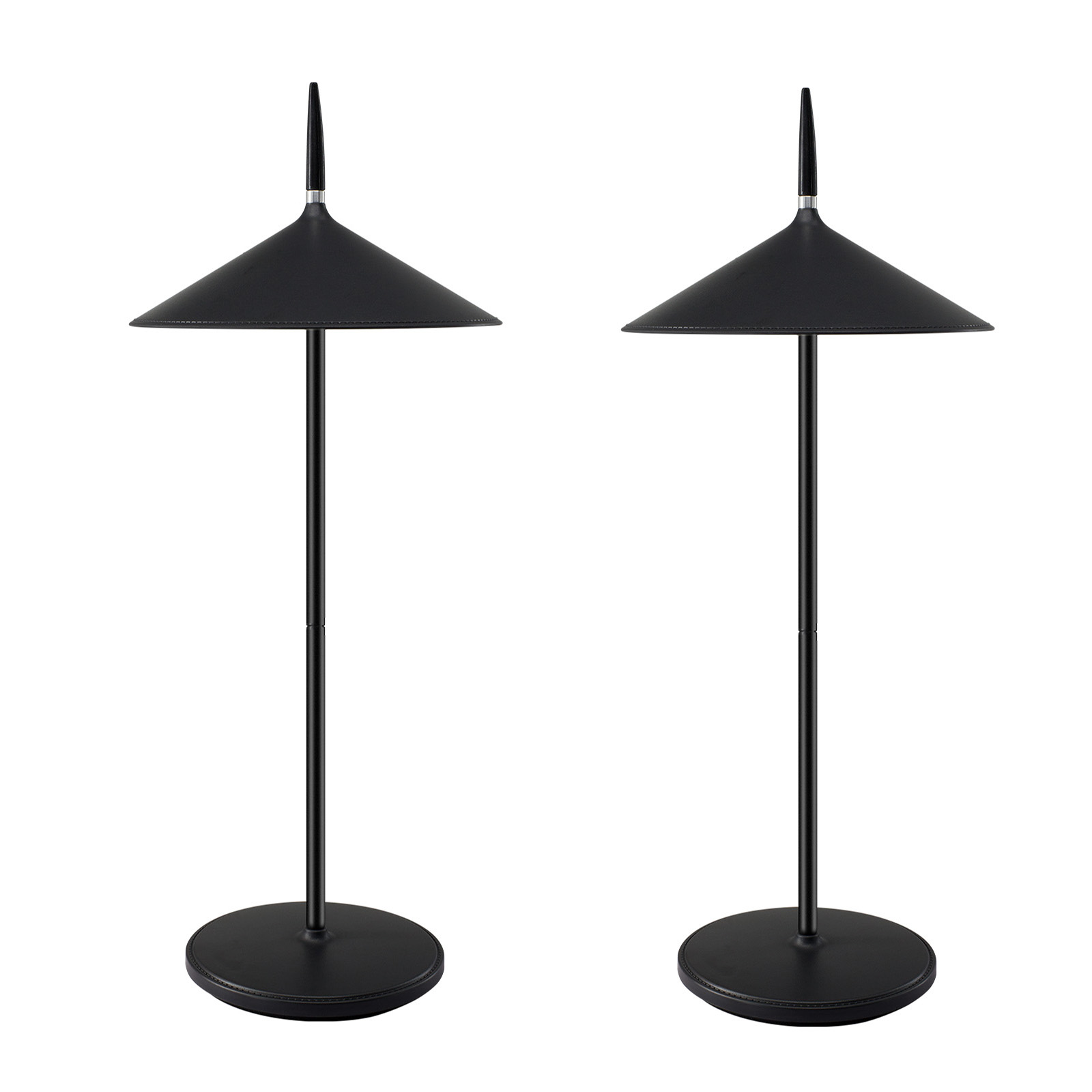 Nettlife lámpara de mesa LED negro 15.4x15.4(2er-set)