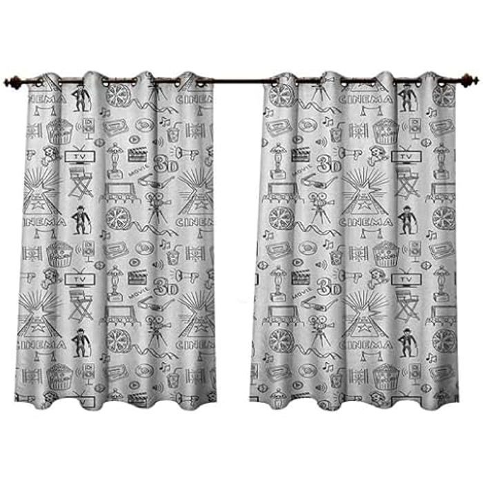 Cortinas de exterior - anshesix - impermeables - tamaño 63" x 63" - color g