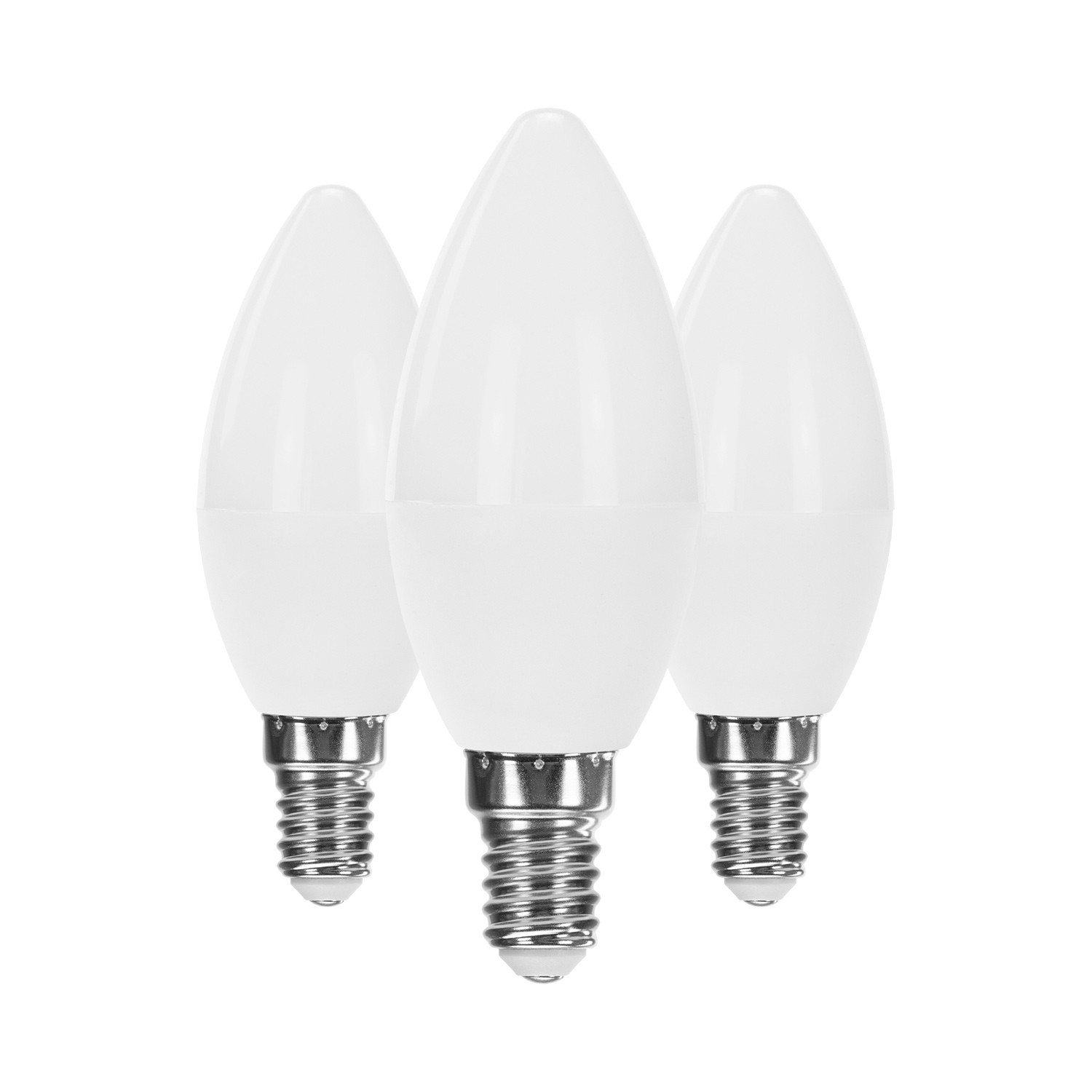 Pack 3 bombillas LED vela e14 6w equi.40w 470lm raydan home
