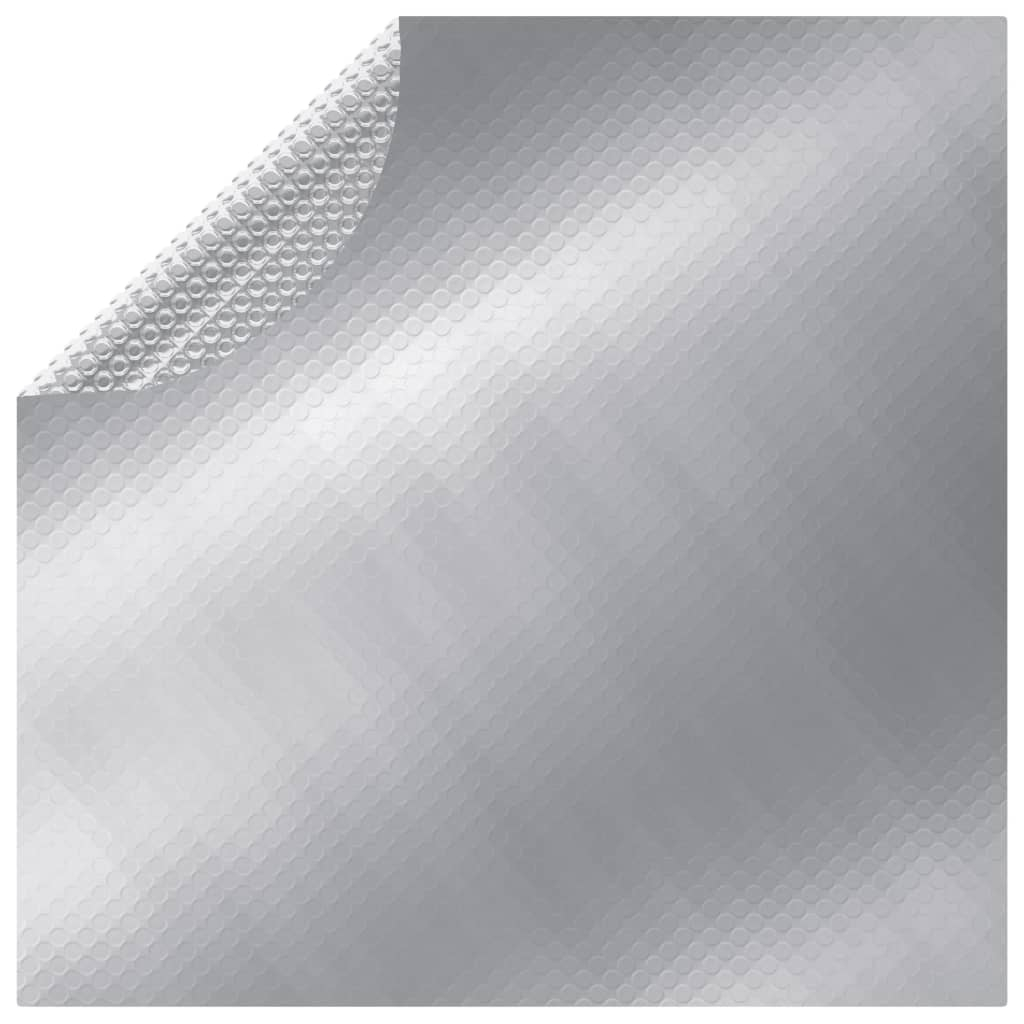vidaXL cubierta de piscina pe plateado 455 cm