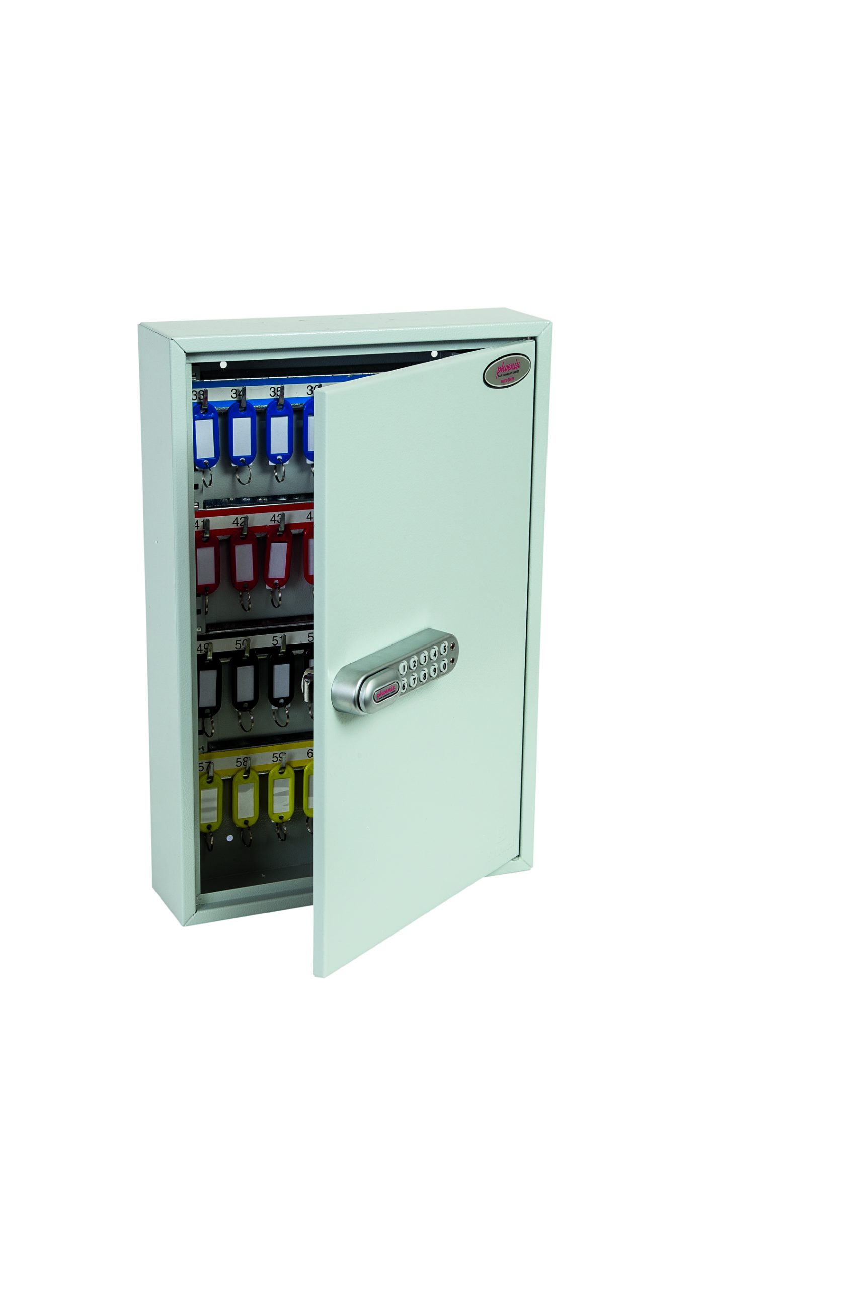 Phoenix armario de llaves kc0602e con cerradura electrónica y 64 ganchos