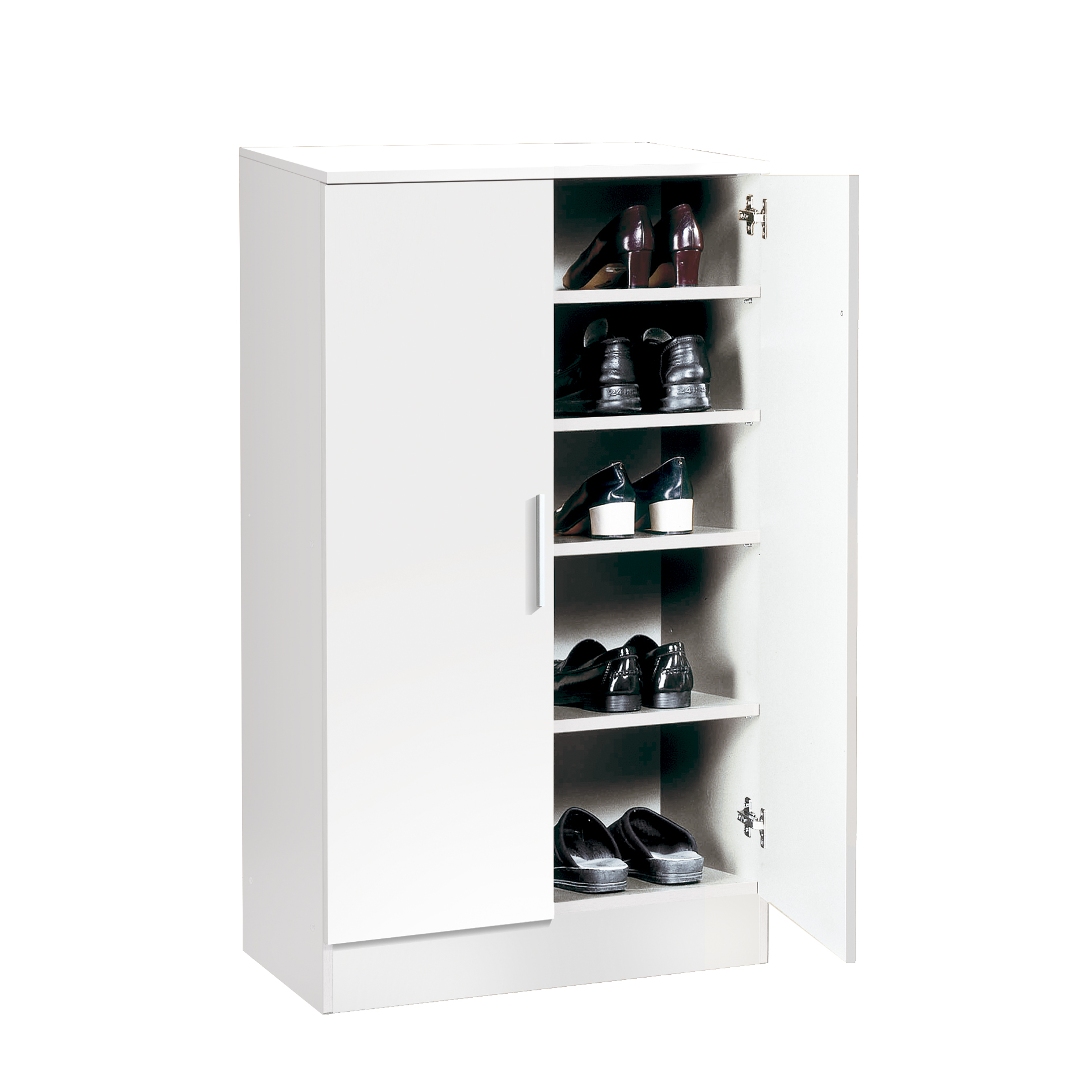 Zapatero 2 puertas blanco 107x60x35 cm