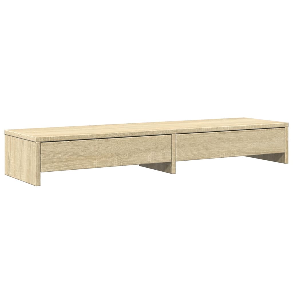 Soporte para monitor mueble de escritorio con cajones madera