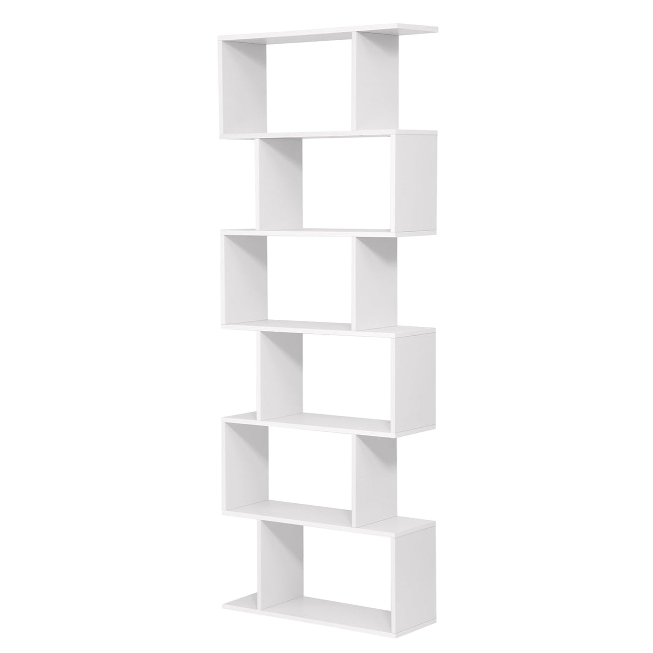 Estantería contemporánea de 6 niveles para almacenar libros y