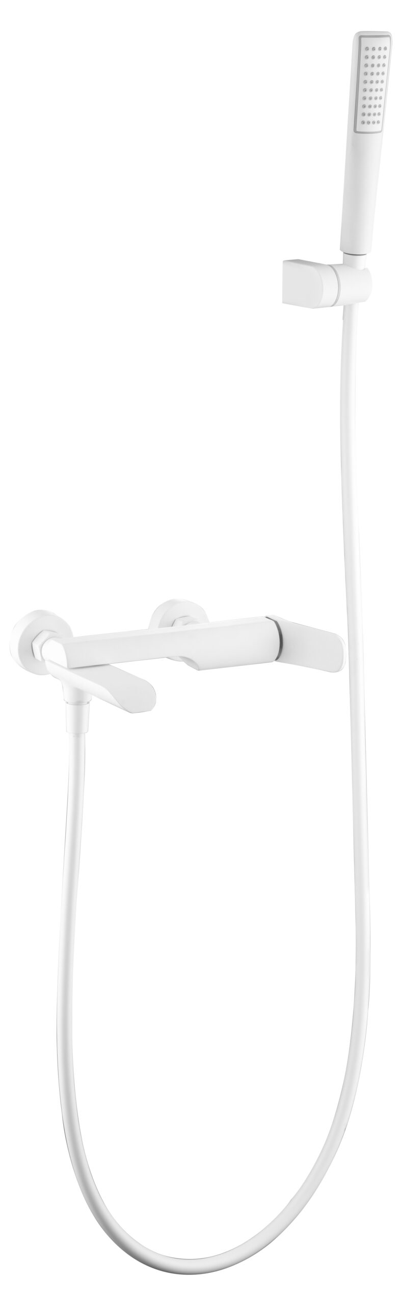 Kit baño/ducha monomando dinamarca blanco mate