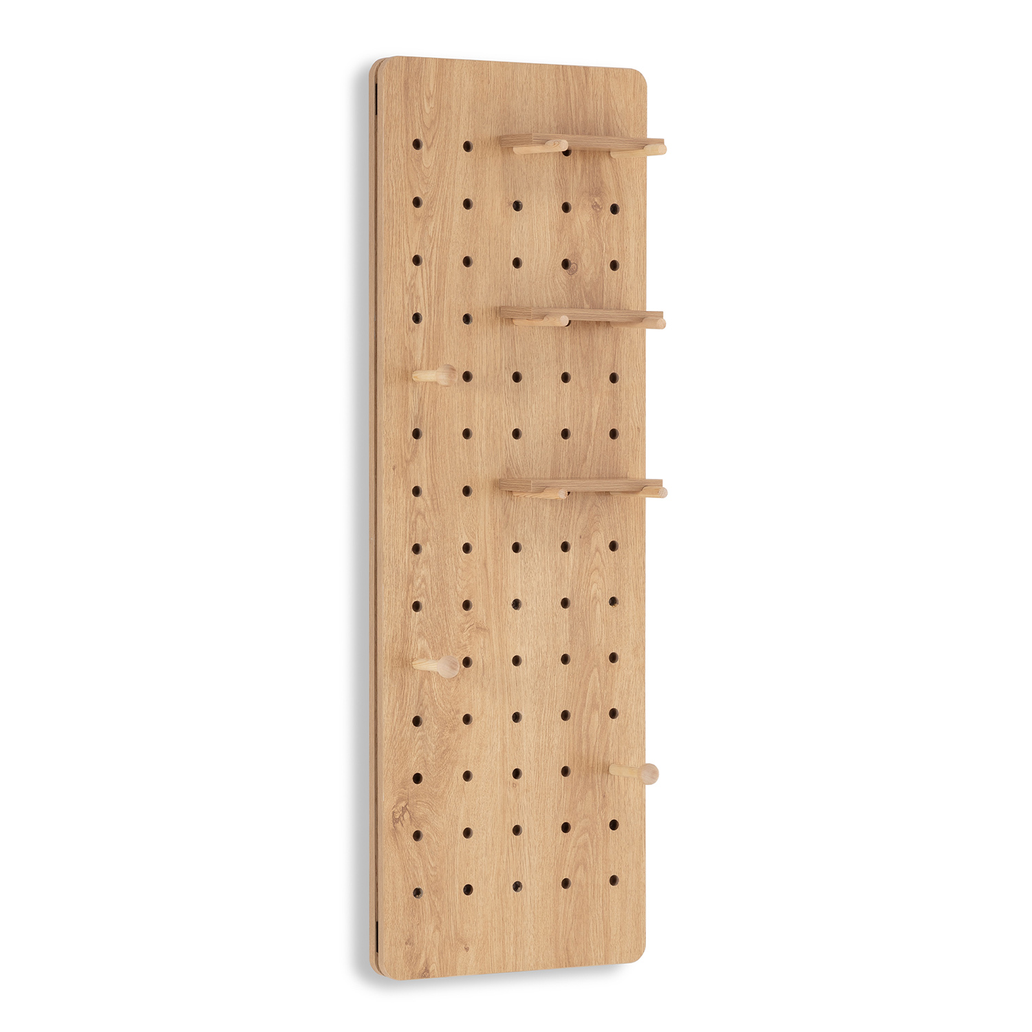 Mueble recibidor con espejo verona efecto roble