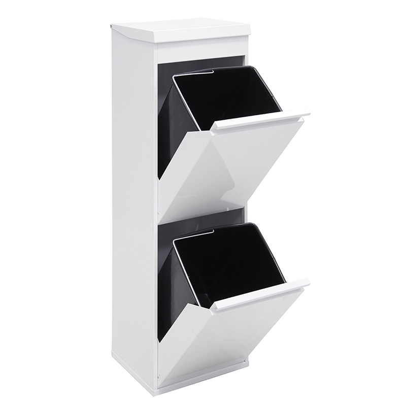 Arregui top cr221-b cubo de basura y reciclaje de acero 2 x 17 l (34 l)