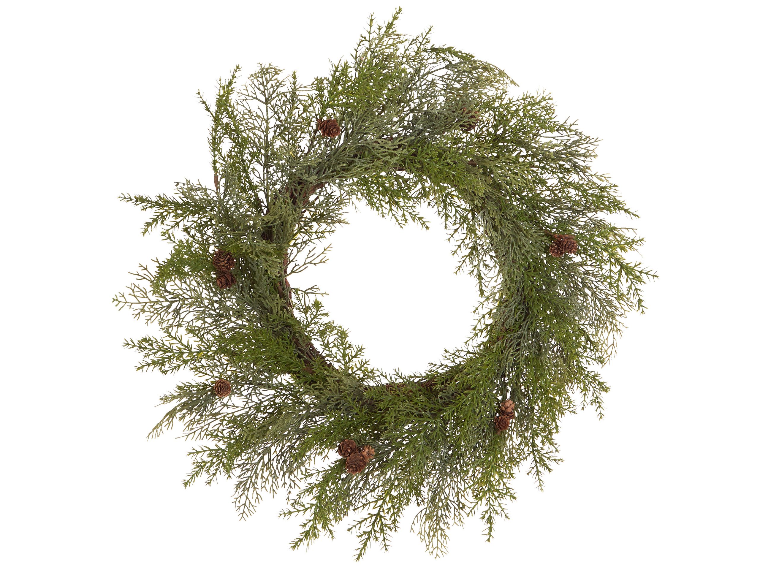 Corona de navidad panrun 70 cm verde