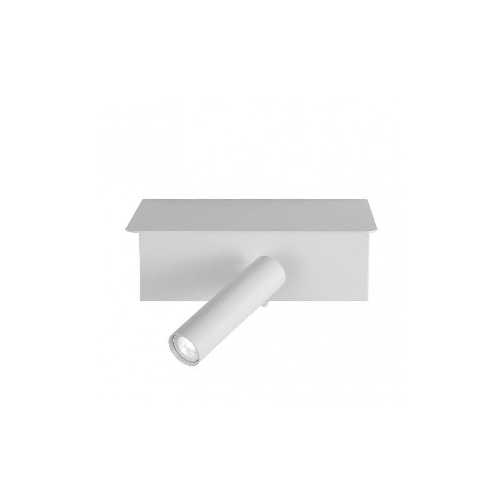 Aplique de pared LED leonardo en metal blanco - fabrilamp - proyector ajust
