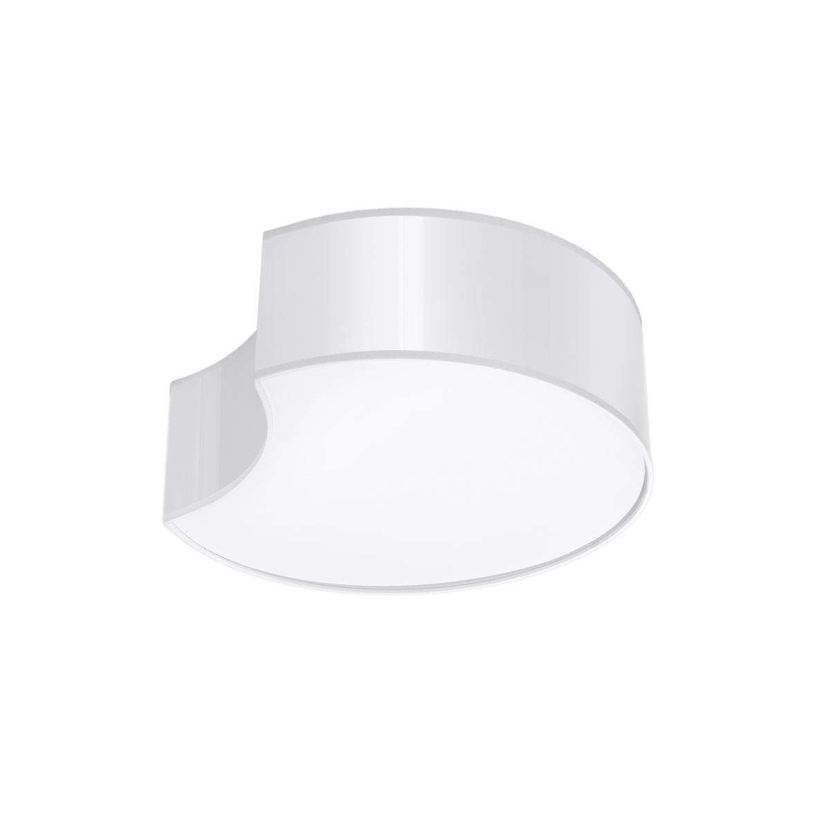 Lámpara de techo circle 2 blanco cloruro de polivinilo 32x11.5x35cm