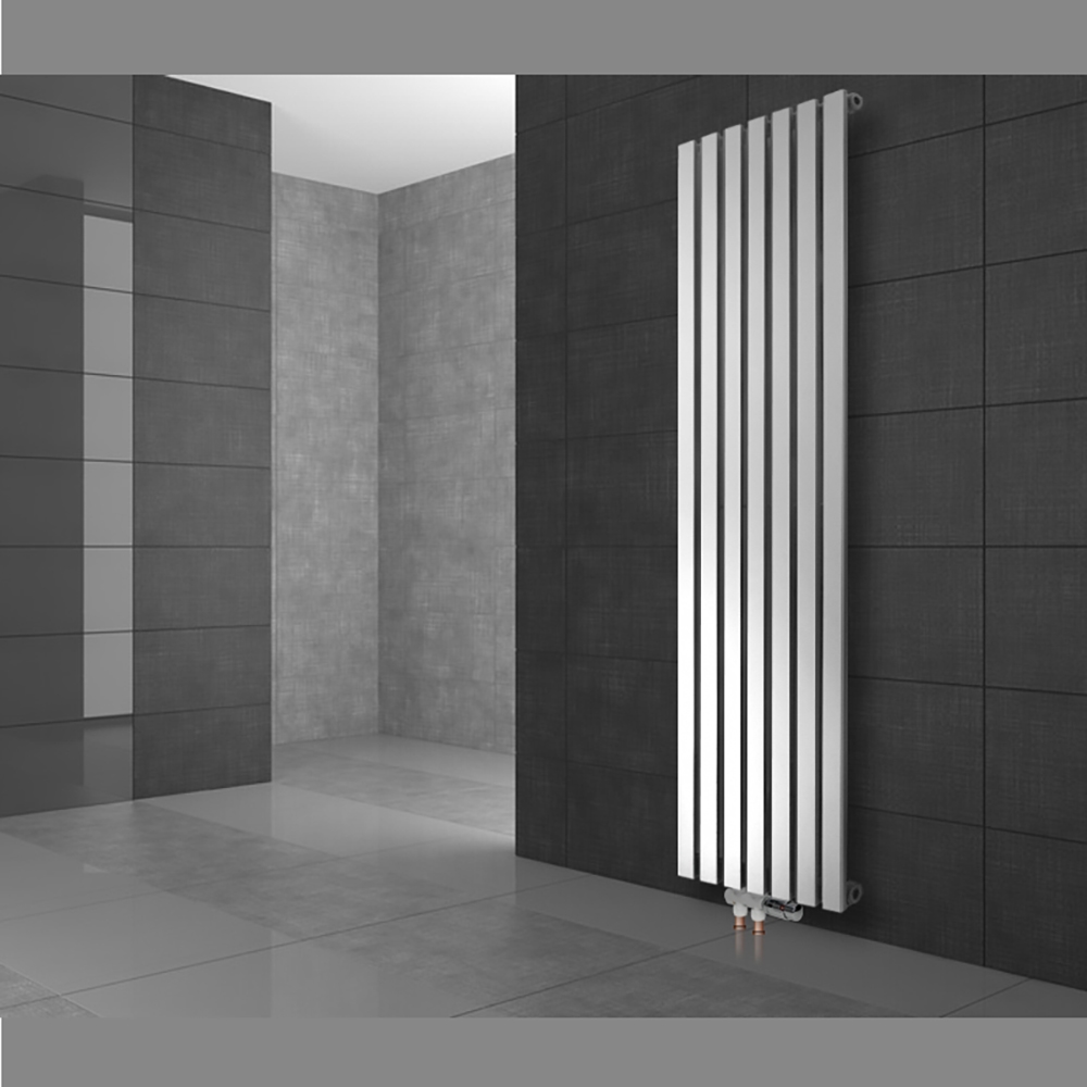 Radiador paralelo stella 370x1400 blanco + termostato ecd geramny