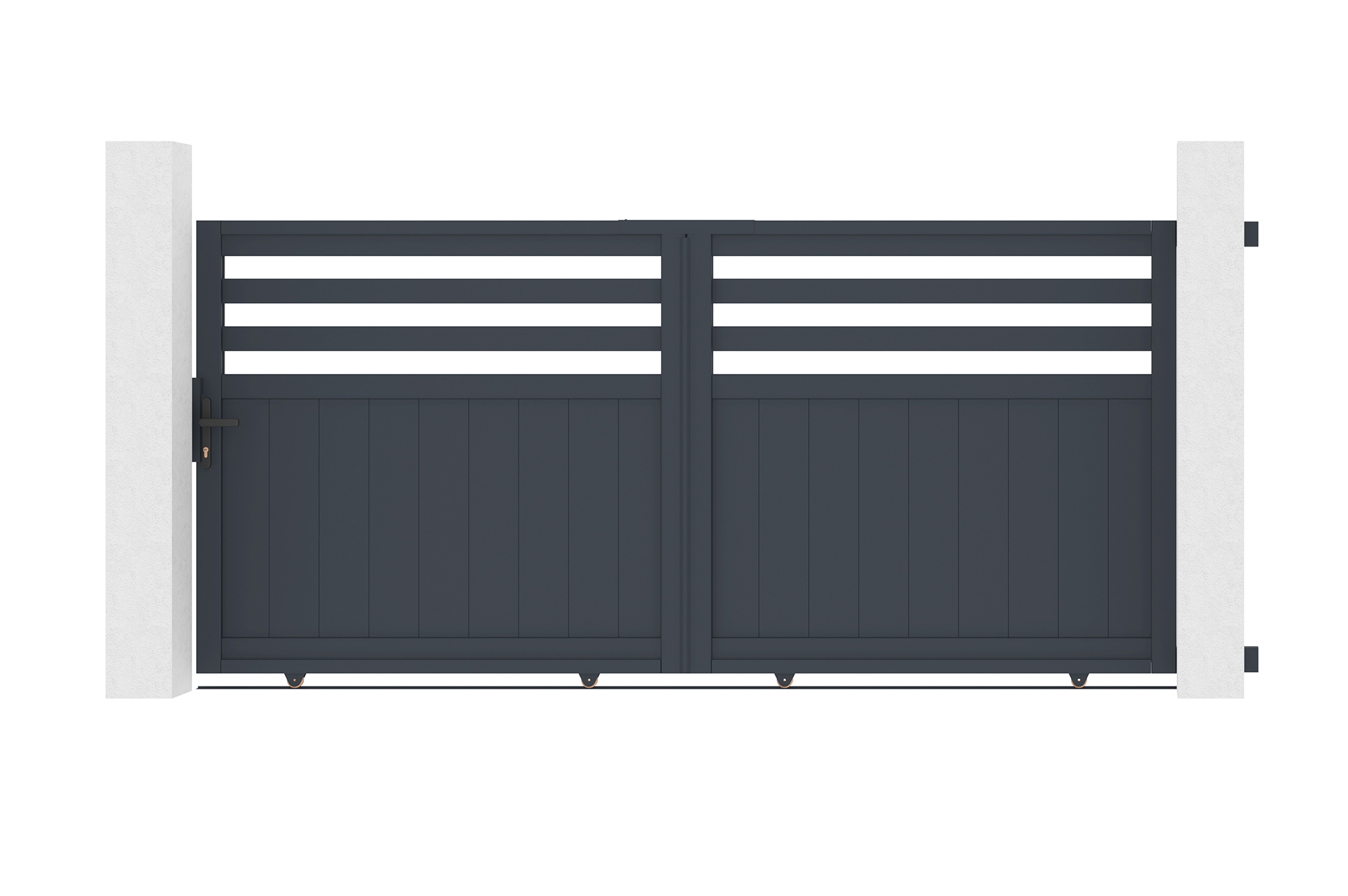 Puerta corredera de aluminio 3m nevis a.140cm