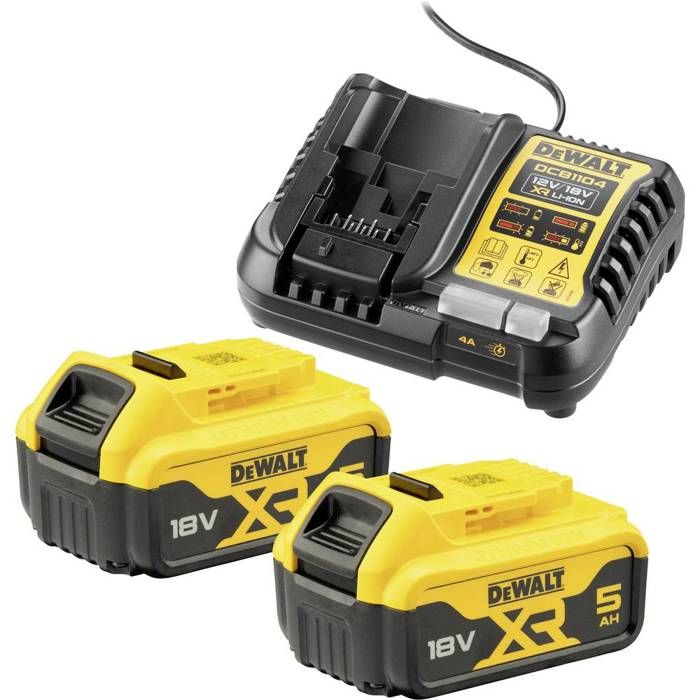 Cargador multivoltaje - Dewalt - 2x 18v 5ah - 150x115x80 mm
