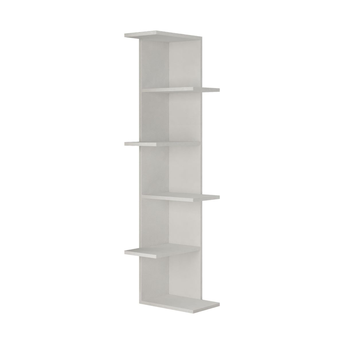 Estantería de esquina 6 estantes blanco alt141 cm - saso