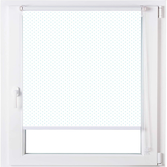 Estoralis | estor enrollable personalizado motas-1 70x150 turquesa
