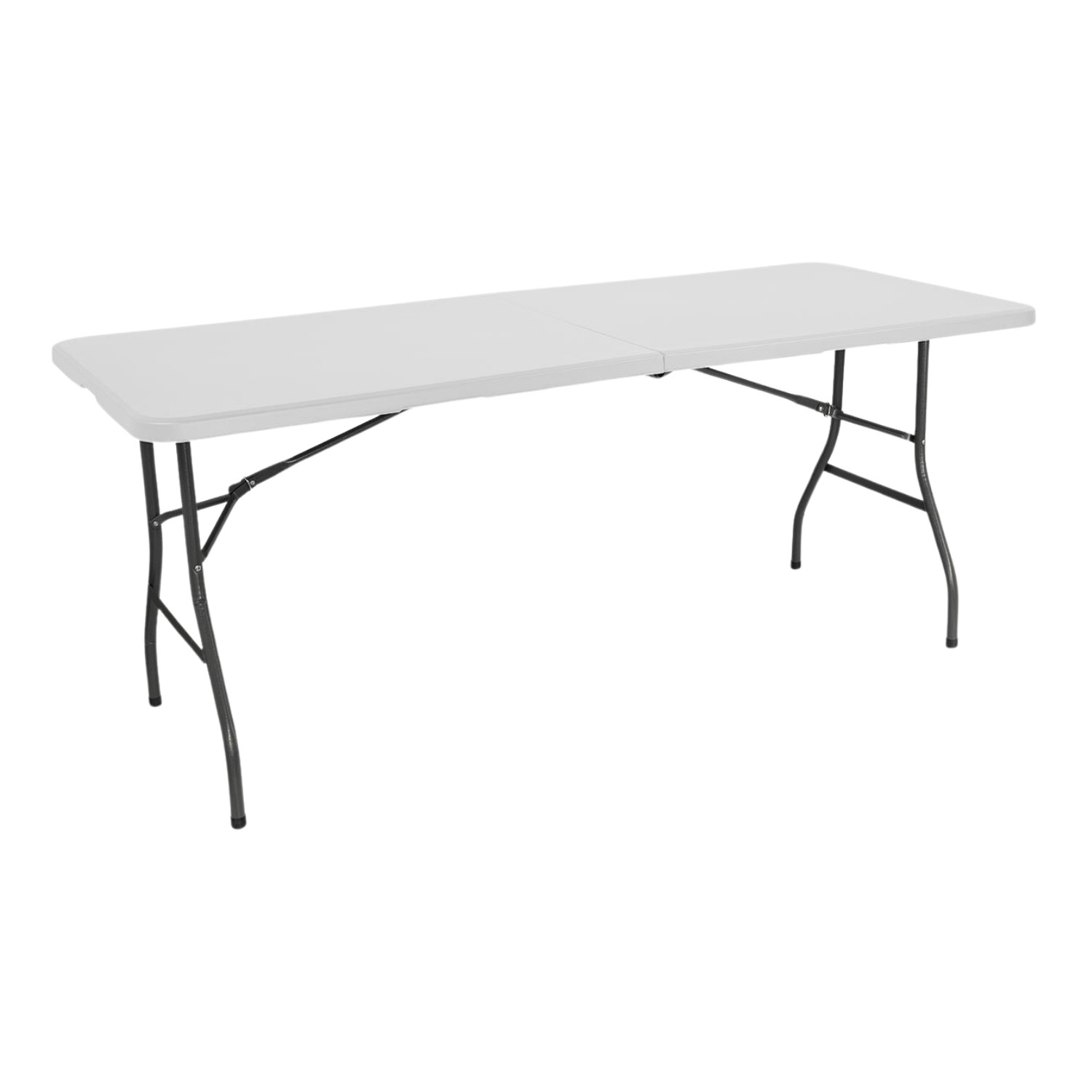 Mesa plegable portátil resina 240cm blanco 7house