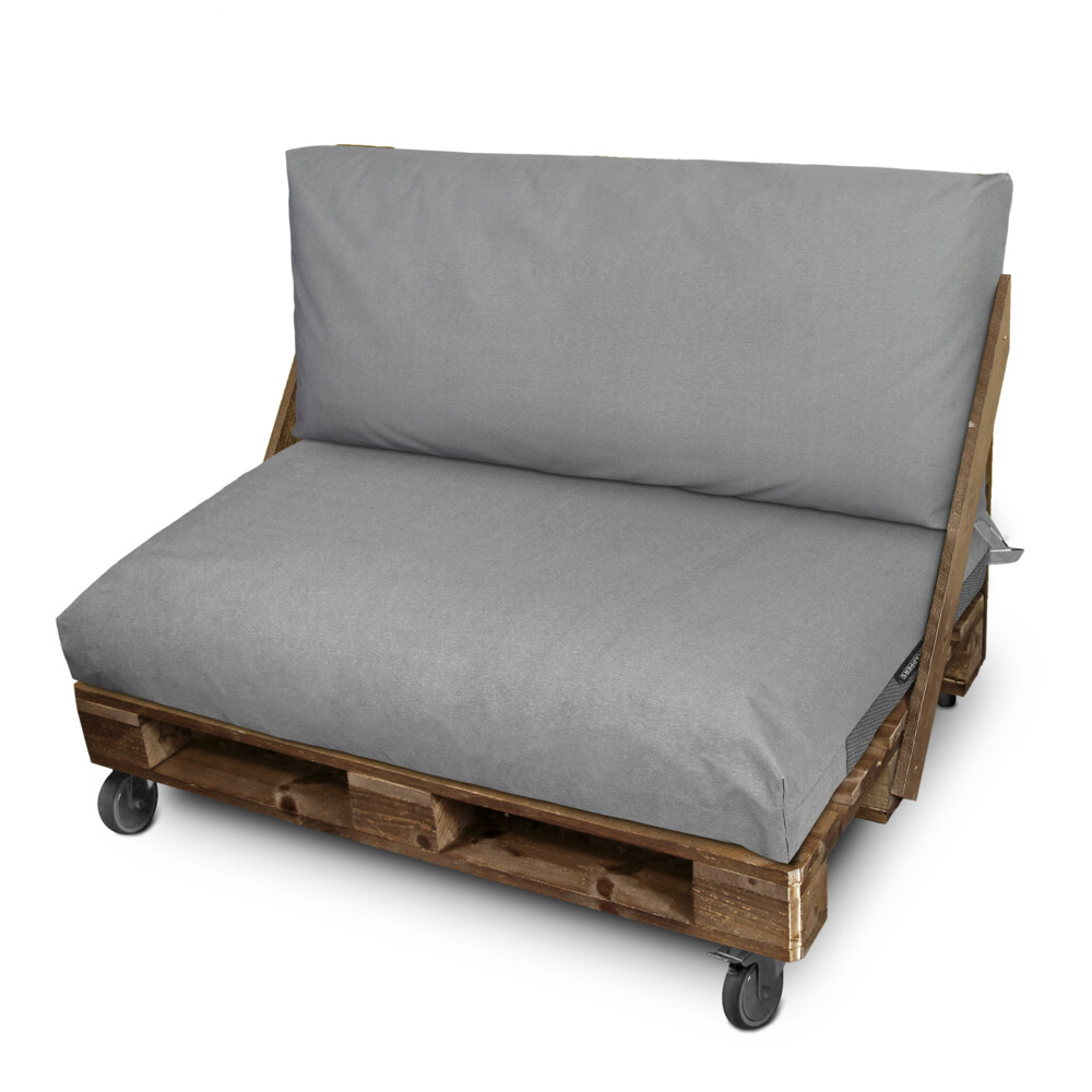 Funda para cojín de palets asiento 80x80x20 sin relleno gris claro naylim m