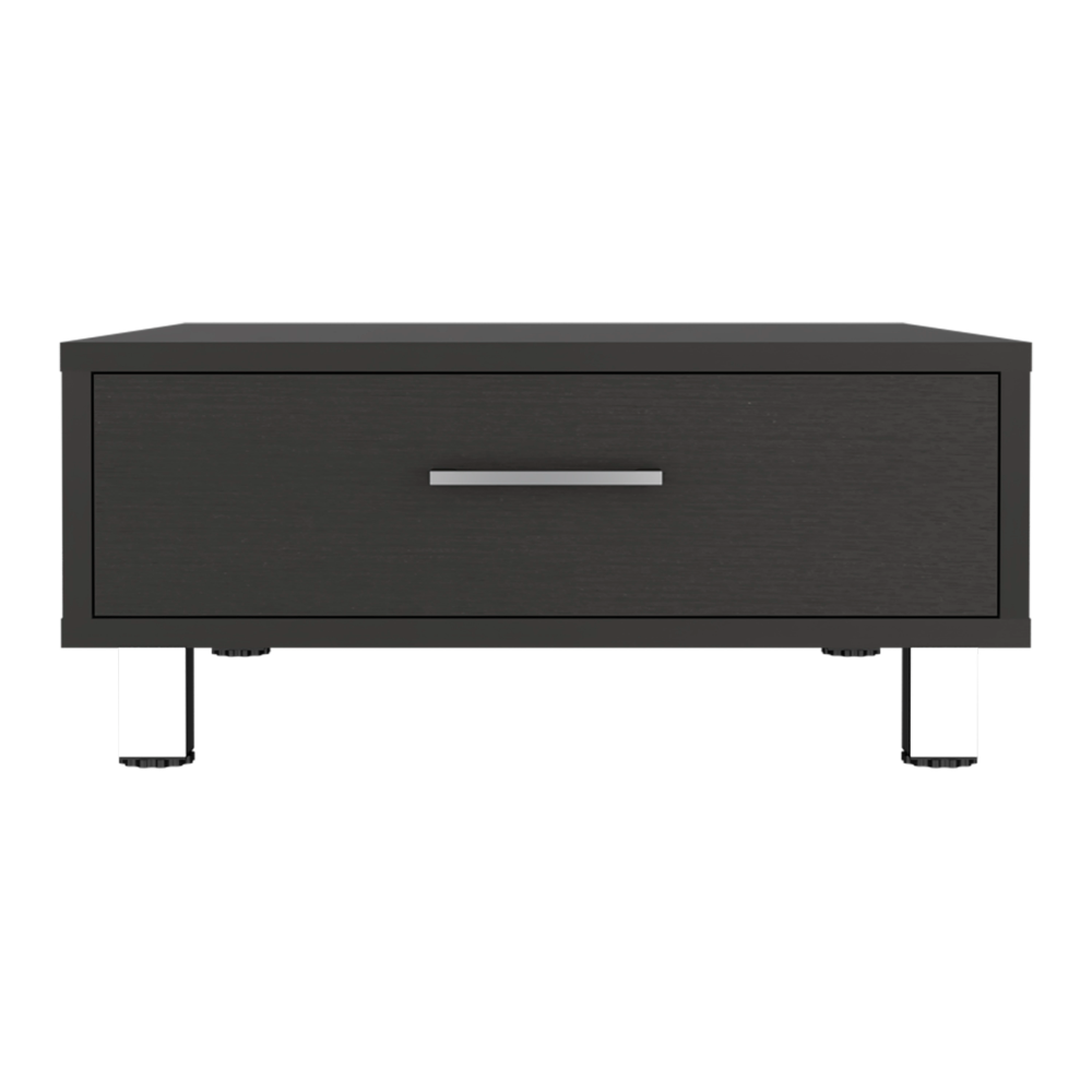 Mesa Auxiliar Beijing con Almacenamiento Wengué 26,3x60x60cm