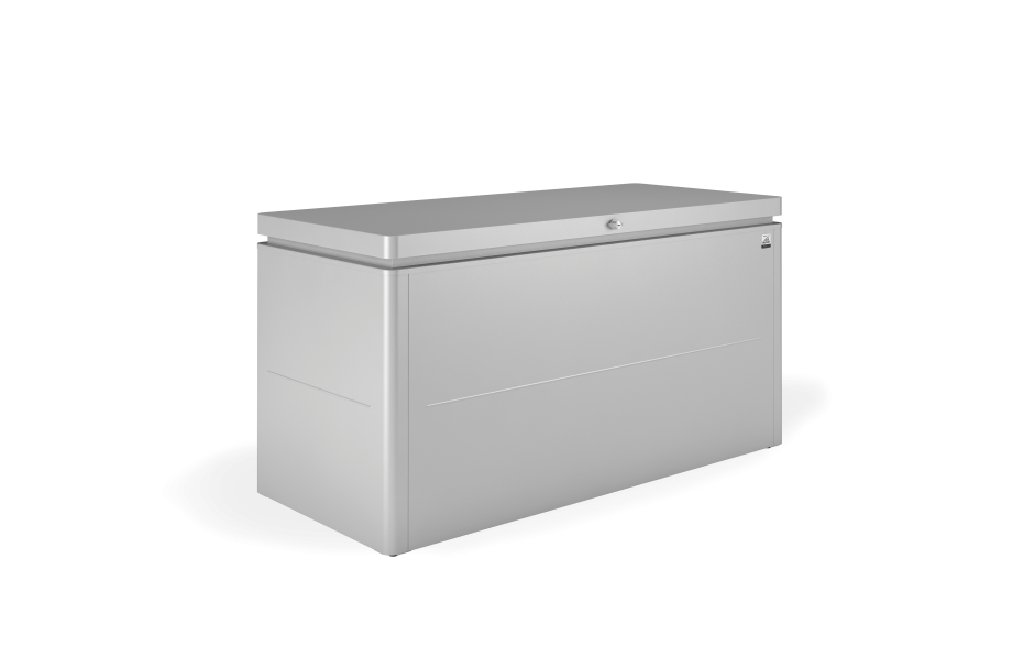 BAUL ARCON METALICO LOUNGEBOX 200 BIOHORT JARDIN GRIS CUARZO