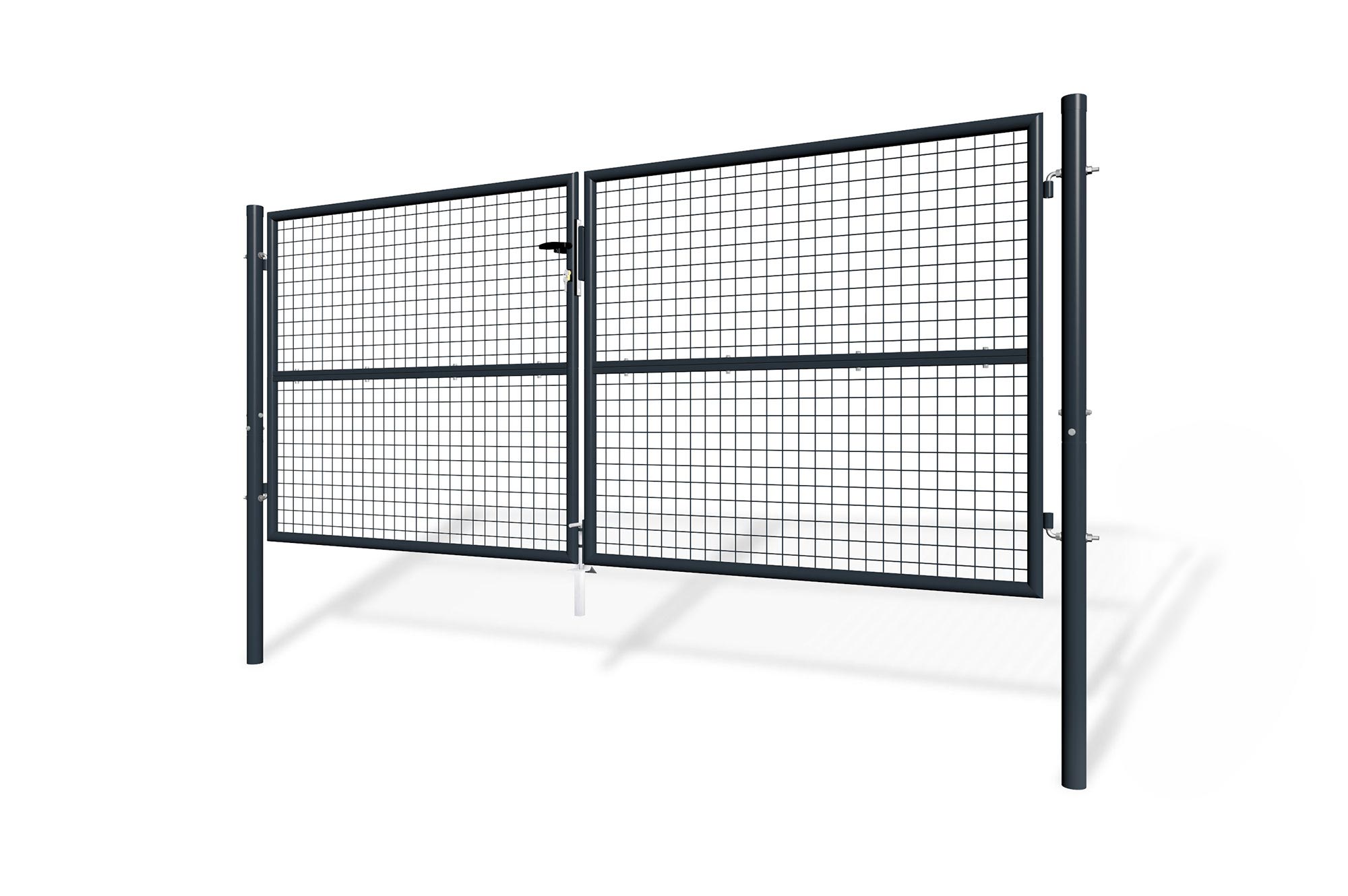 Pack cancela batiente de malla oLGa 3m a.130cm + cancela gris 1m a.130cm