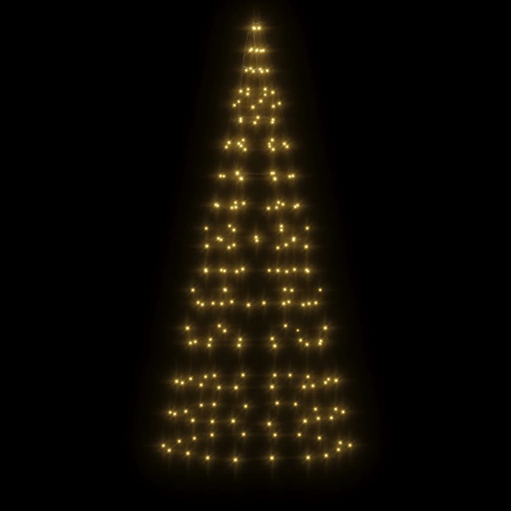vidaXL árbol de navidad 200 LED blanco cálido 180cm