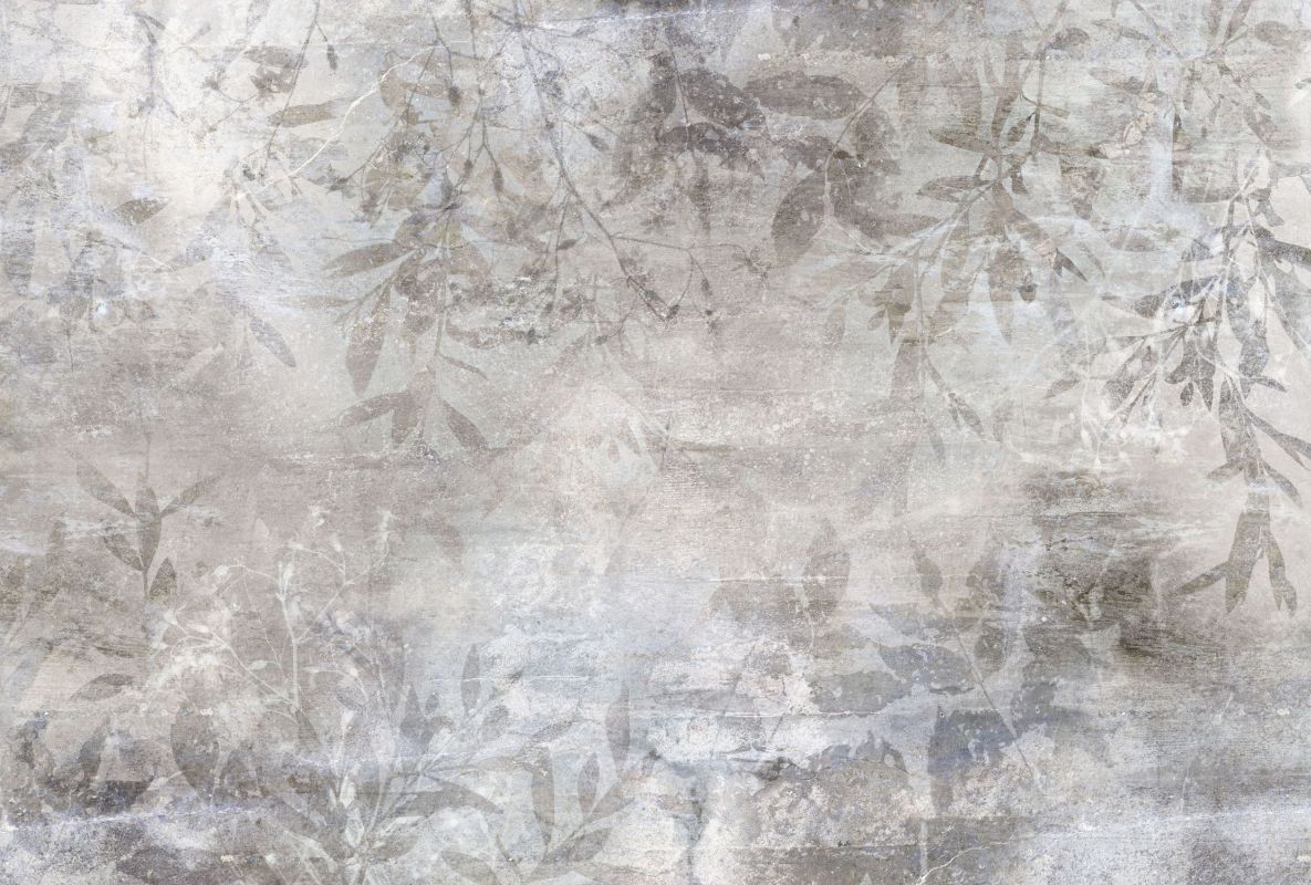 Erismann papel pintado hojas gris - 400 x 270 cm - 661657