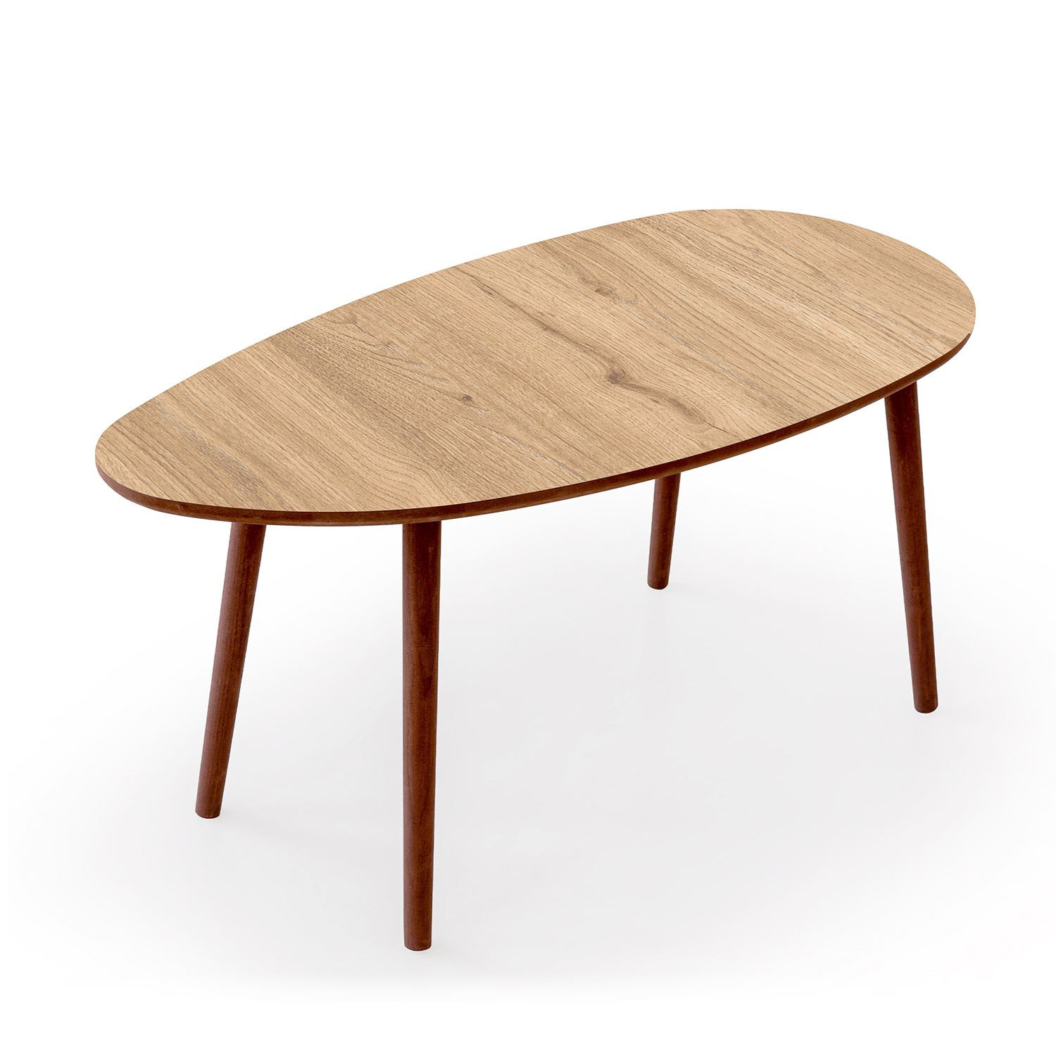 Mesa de centro de madera <<nora>> 100 x 50 x 45 cm - roble