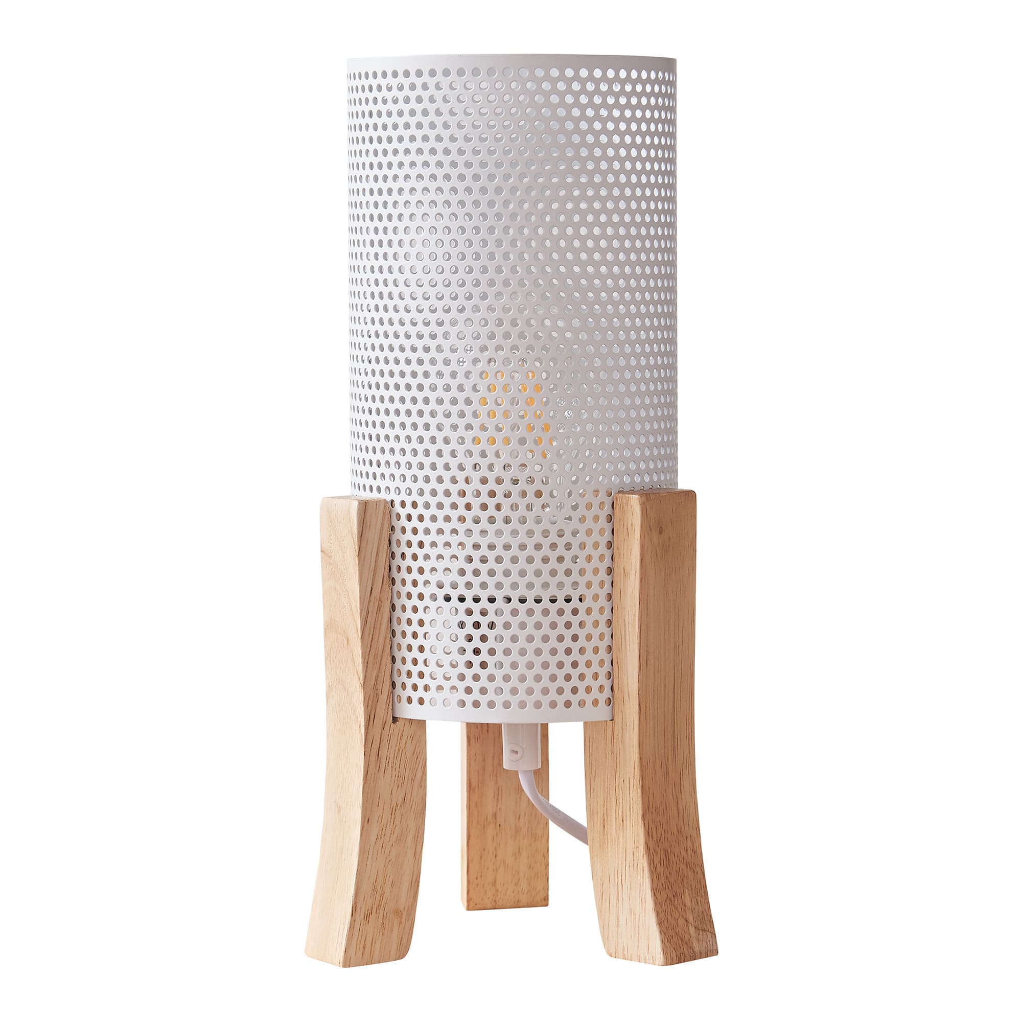 Lámpara de mesa joelleldsvin 30x14x14 cm - blanco [lux.pro]