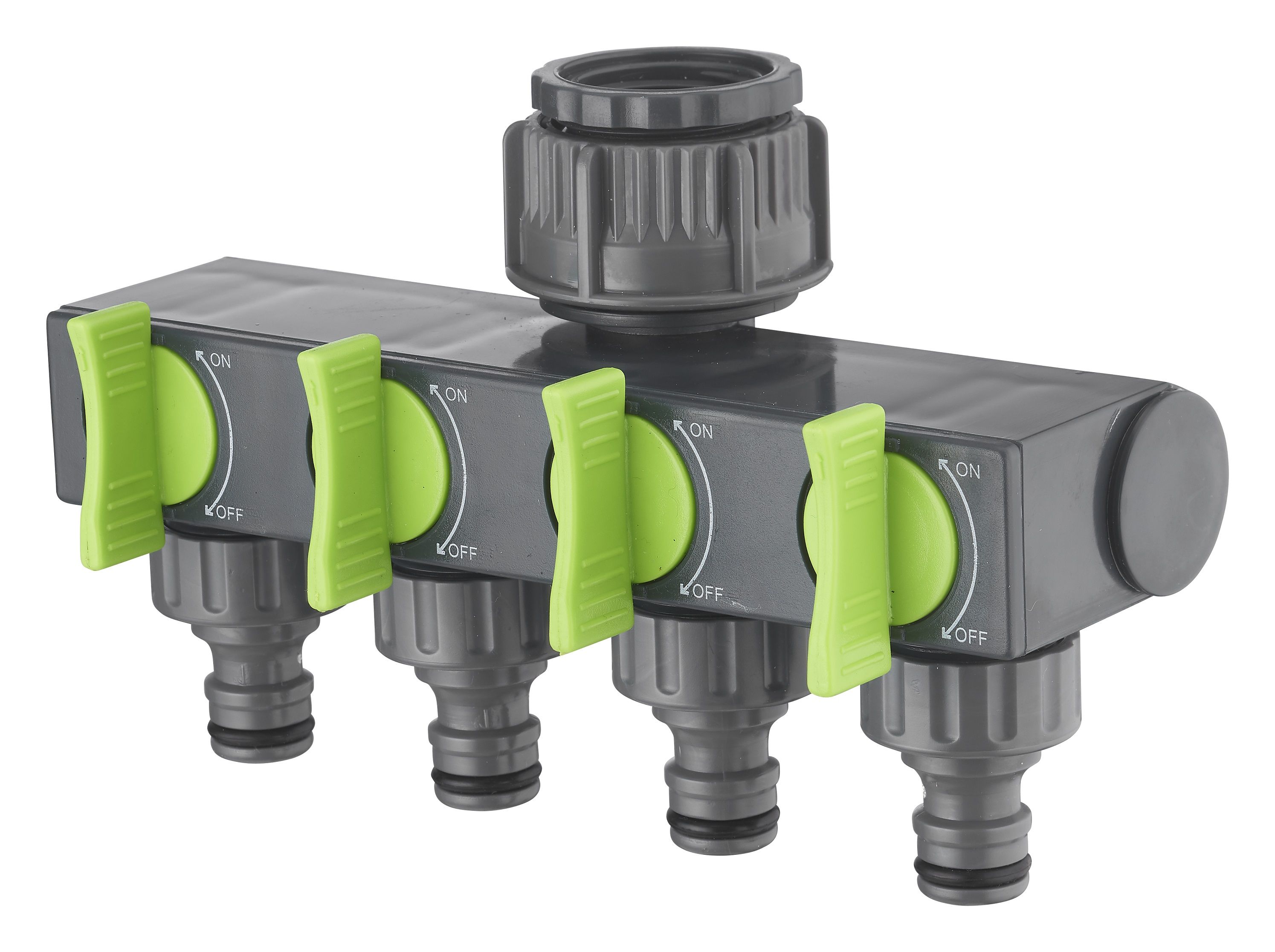 Conexión de pico de grifo de riego h3/4 selector de 4 salidas