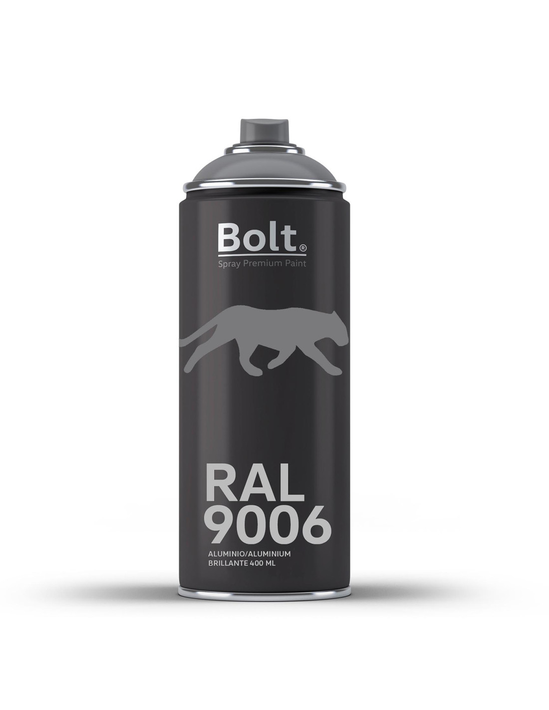 Spray bolt premium acrilico brillante ral 400 ml (ral 9006 aluminio)