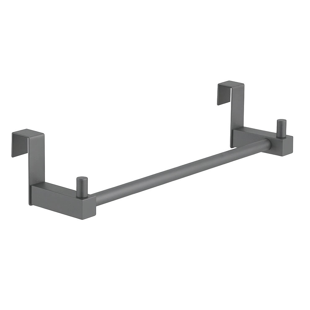 Kibath toallero sin taladros de 36 acabado gun metal de acero inoxidable
