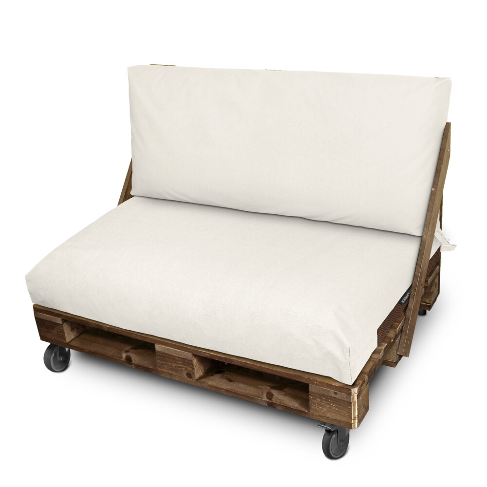 Funda para cojín de palets asiento 120x80x20 sin relleno crudo naylim mate