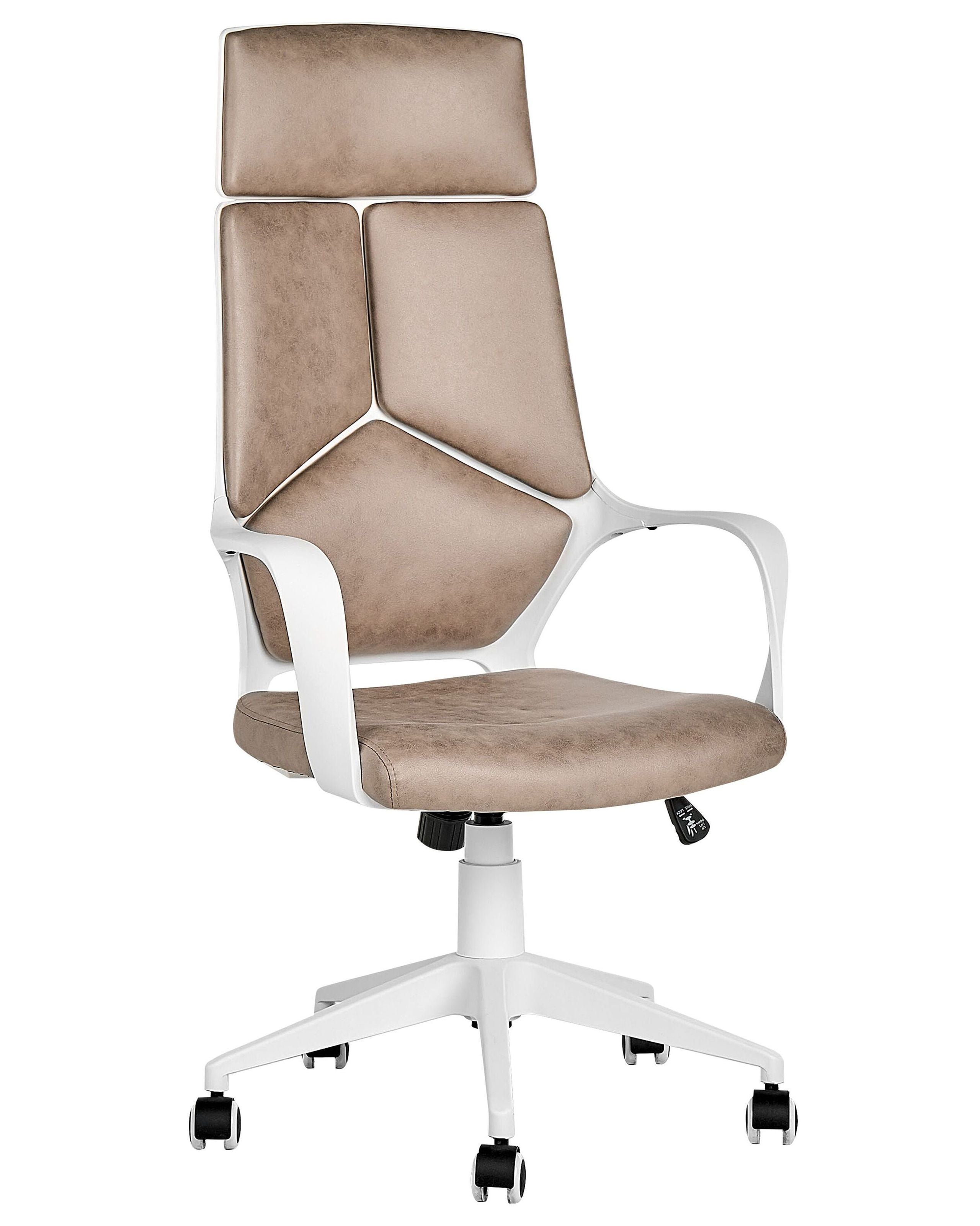 Silla de oficina delight gamuza sintética marrón claro