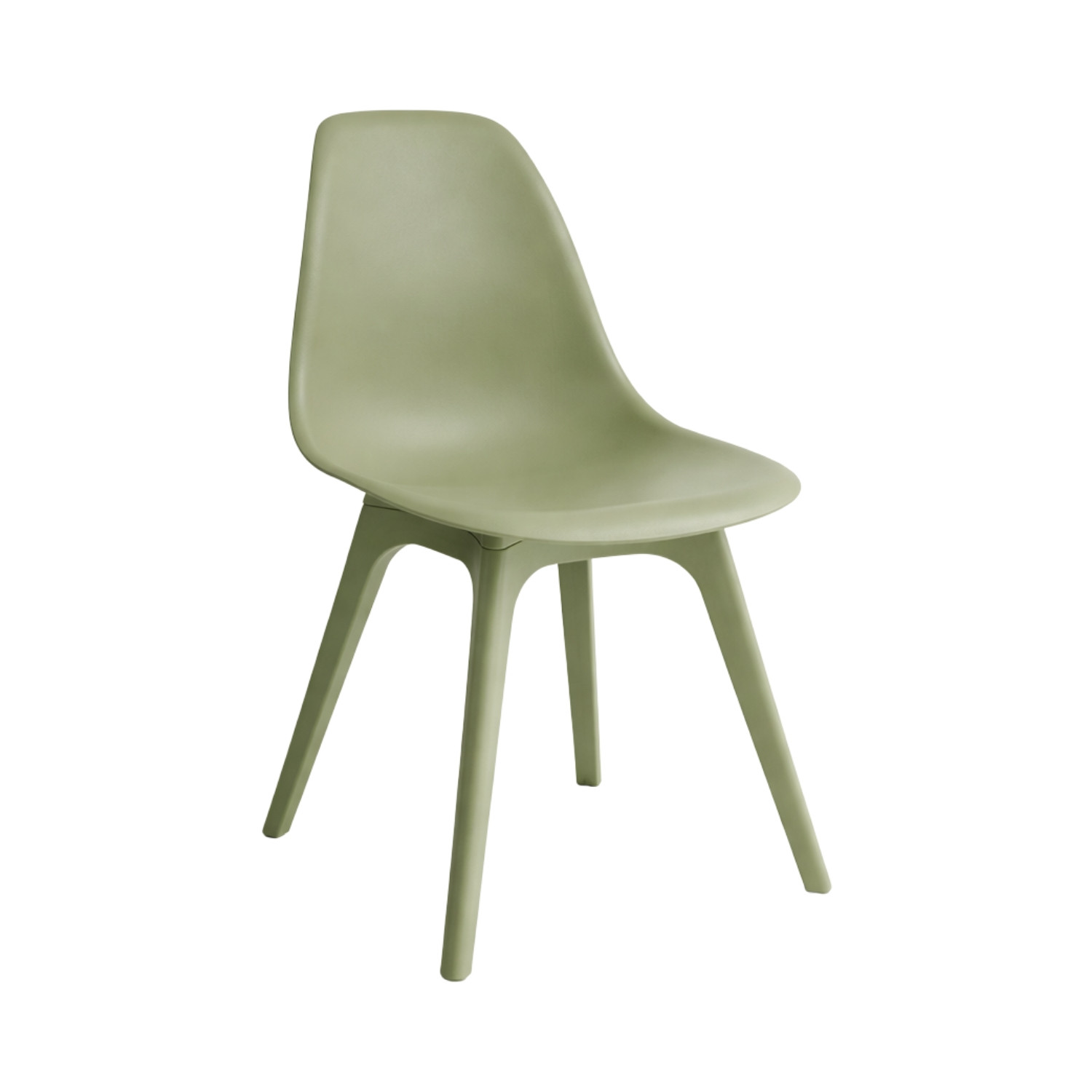 Silla de comedor aroa en polipropileno verde 7house